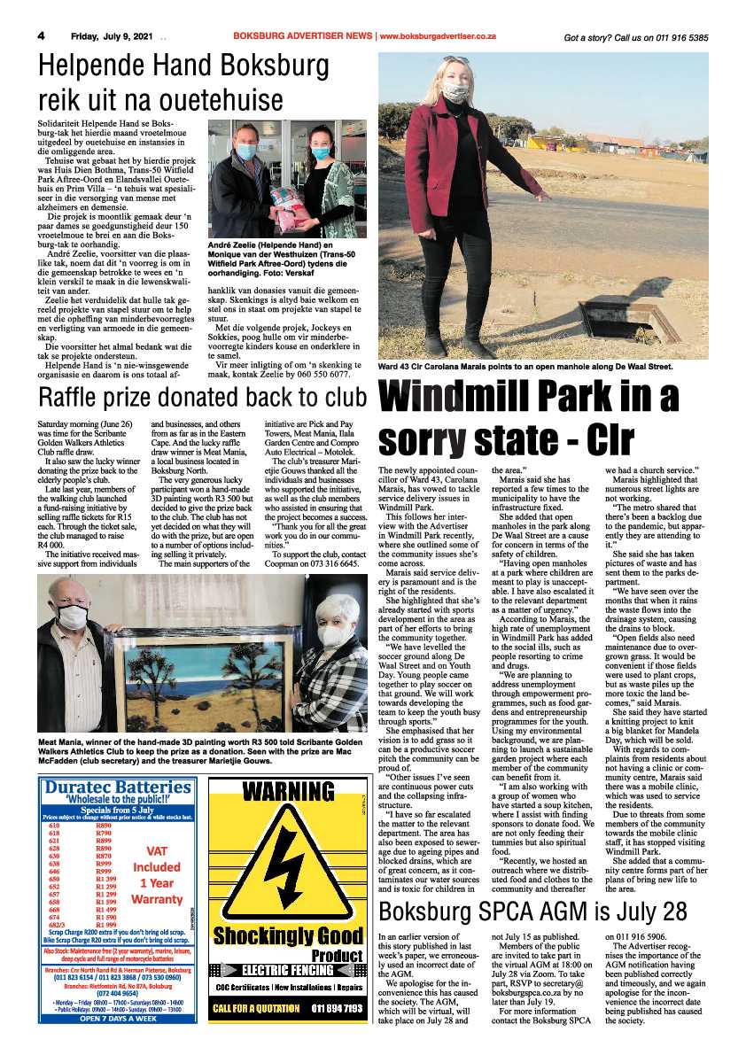 Boksburg Advertiser 09 July 2021 page 4