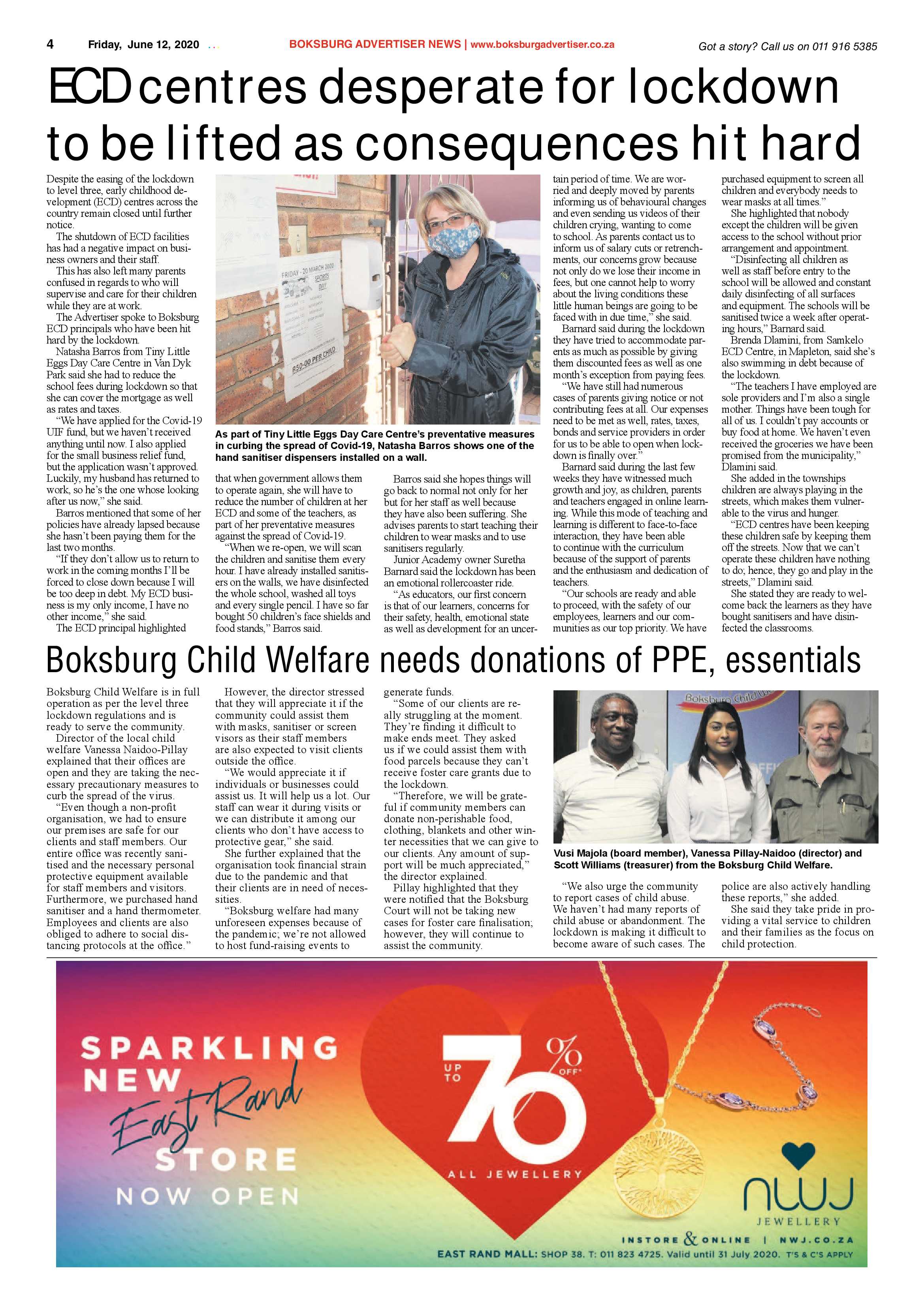 Boksburg Advertiser 09 June 2020 page 4