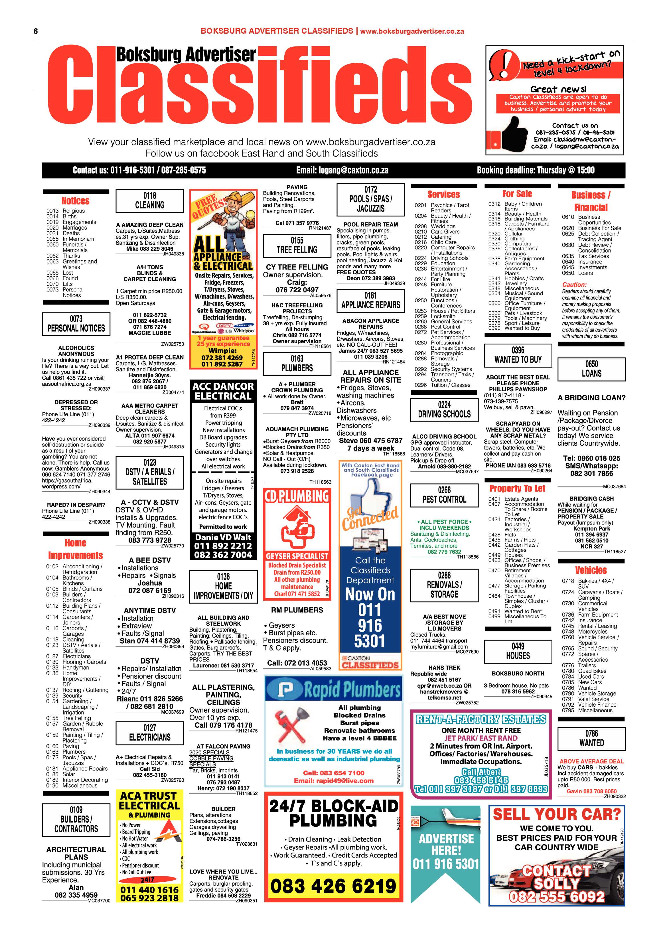 Boksburg Advertiser 09 June 2020 page 6