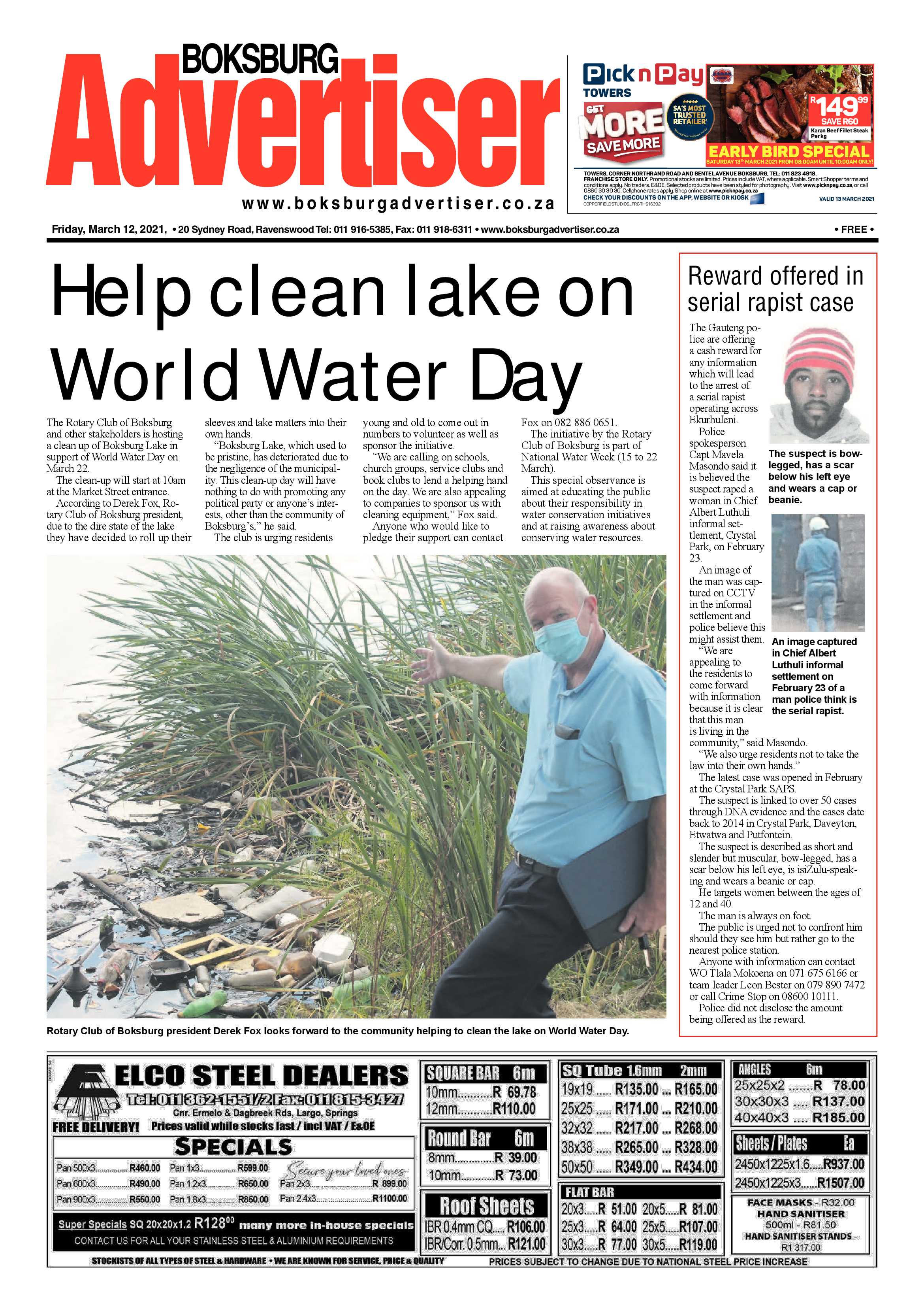 Boksburg Advertiser 09 March 2021 page 1