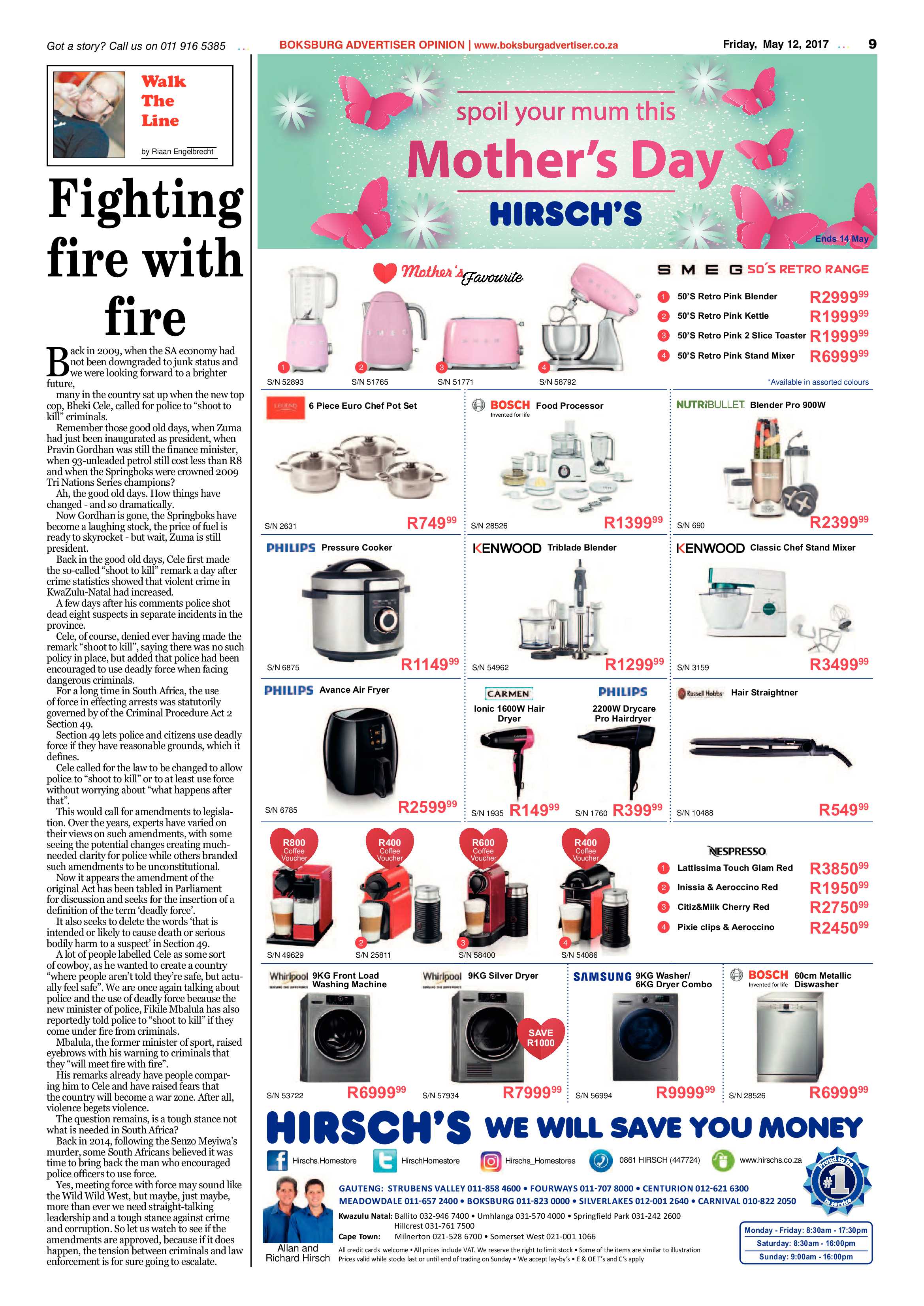 Boksburg Advertiser 09 May 2017 page 9