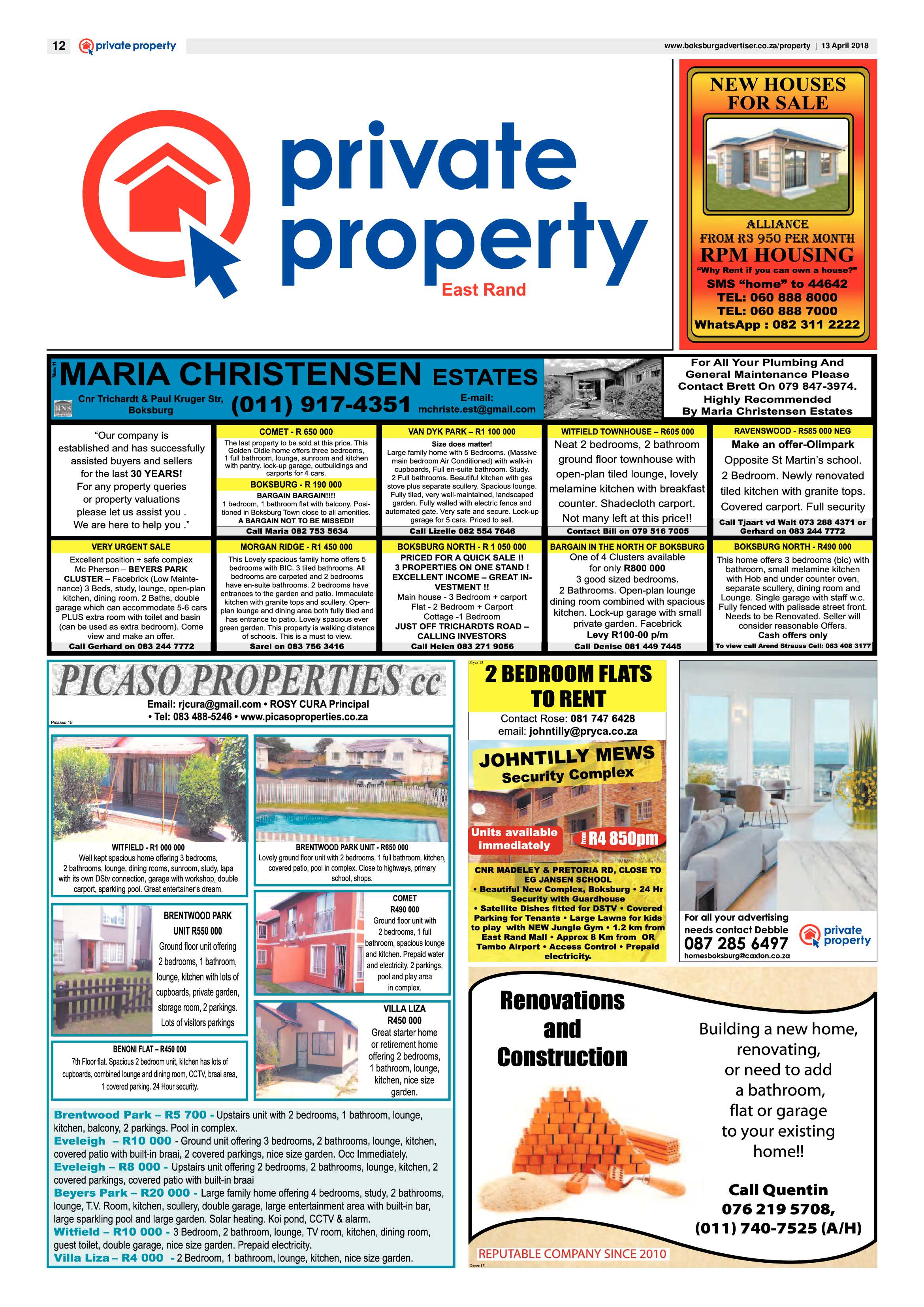 Boksburg Advertiser 10 April 2018 page 12
