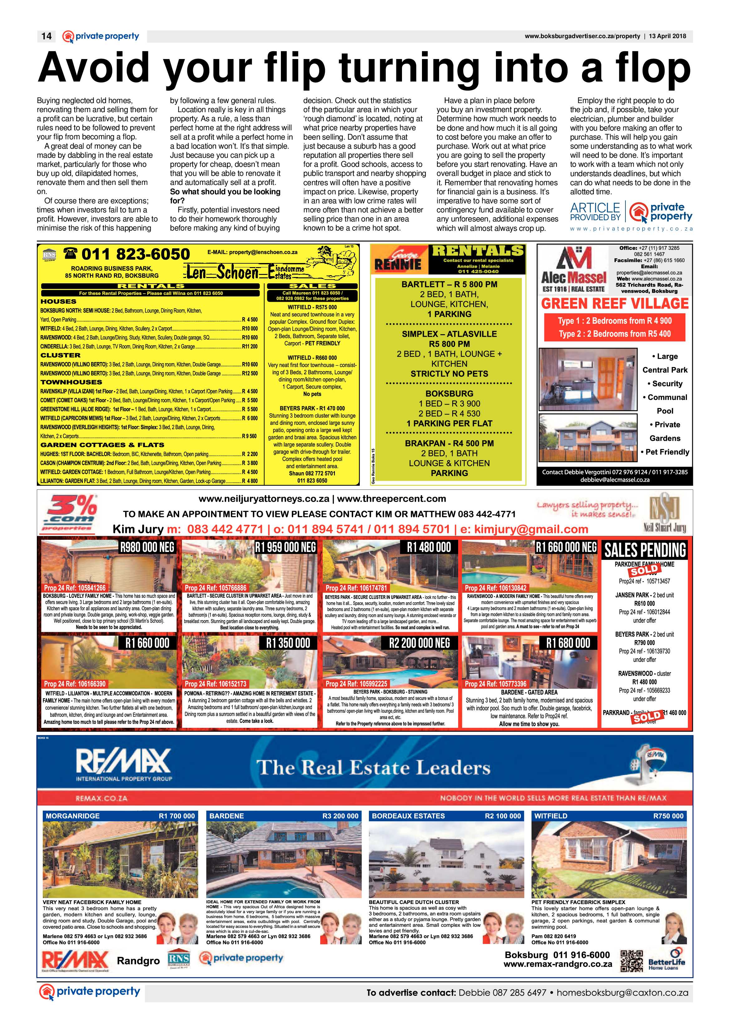 Boksburg Advertiser 10 April 2018 page 14