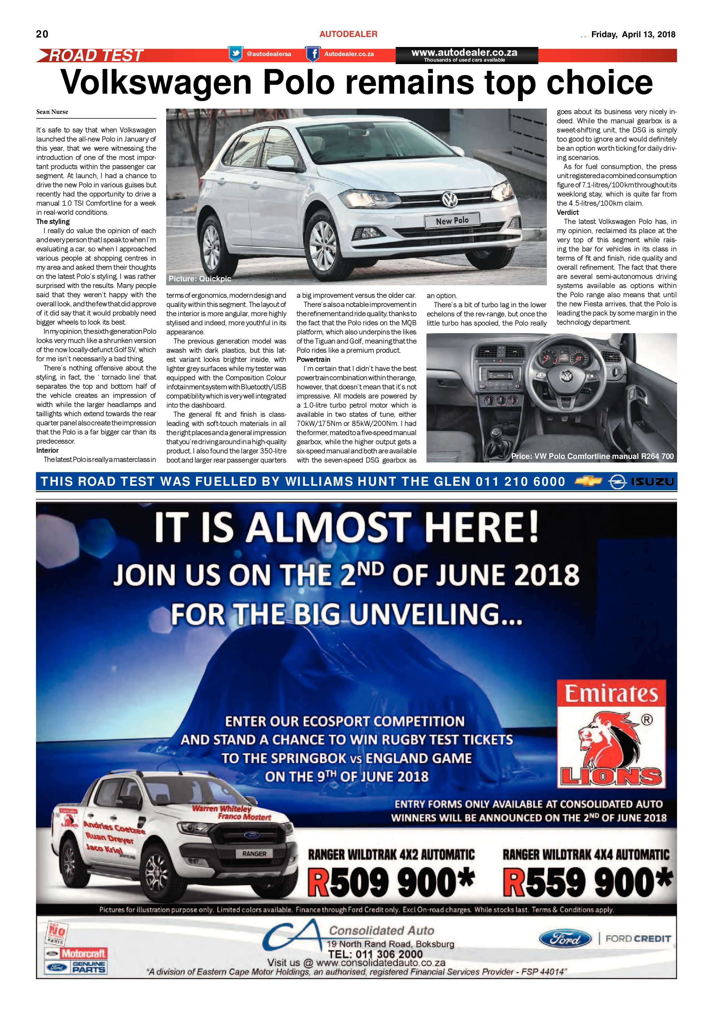 Boksburg Advertiser 10 April 2018 page 20