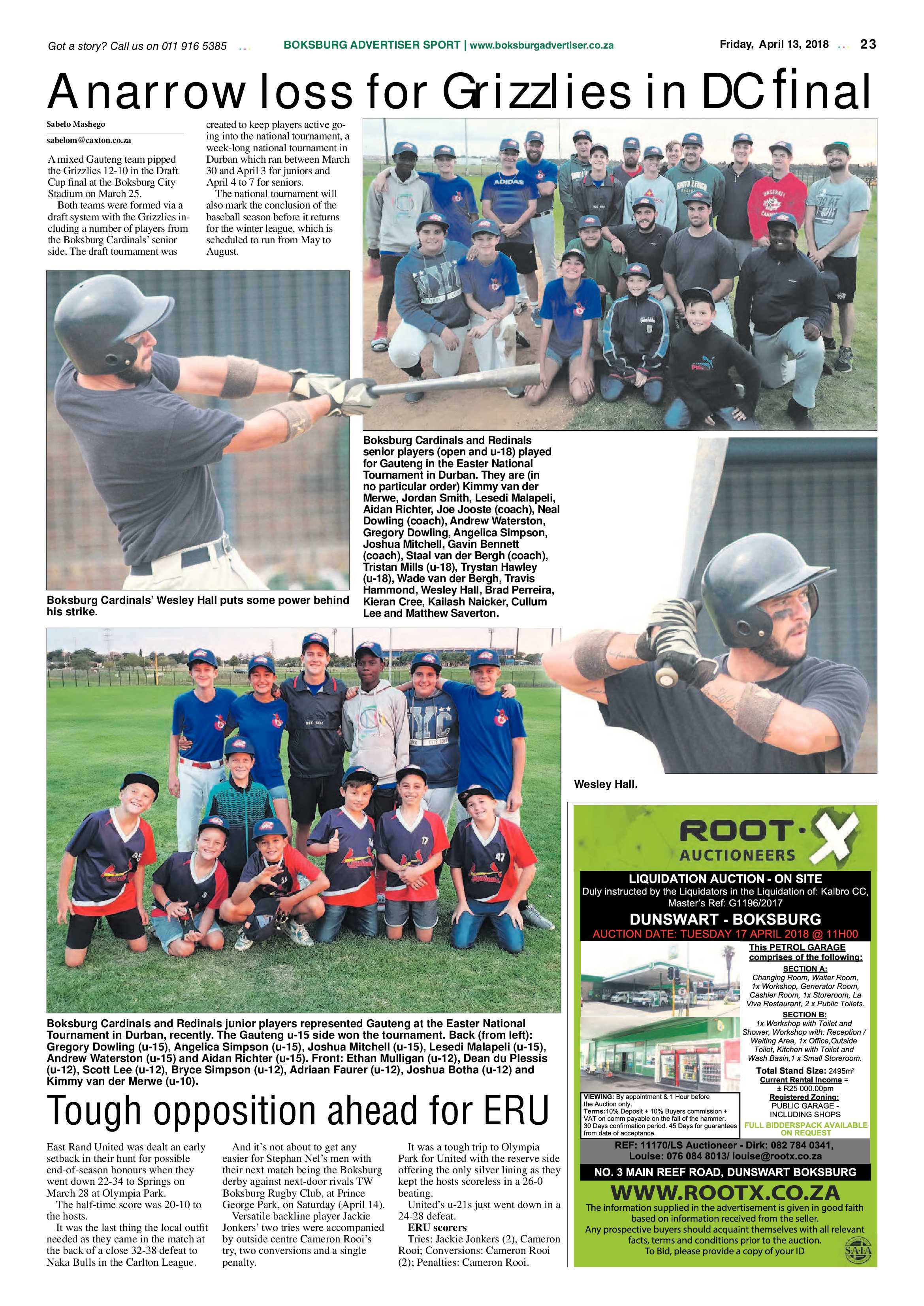 Boksburg Advertiser 10 April 2018 page 23