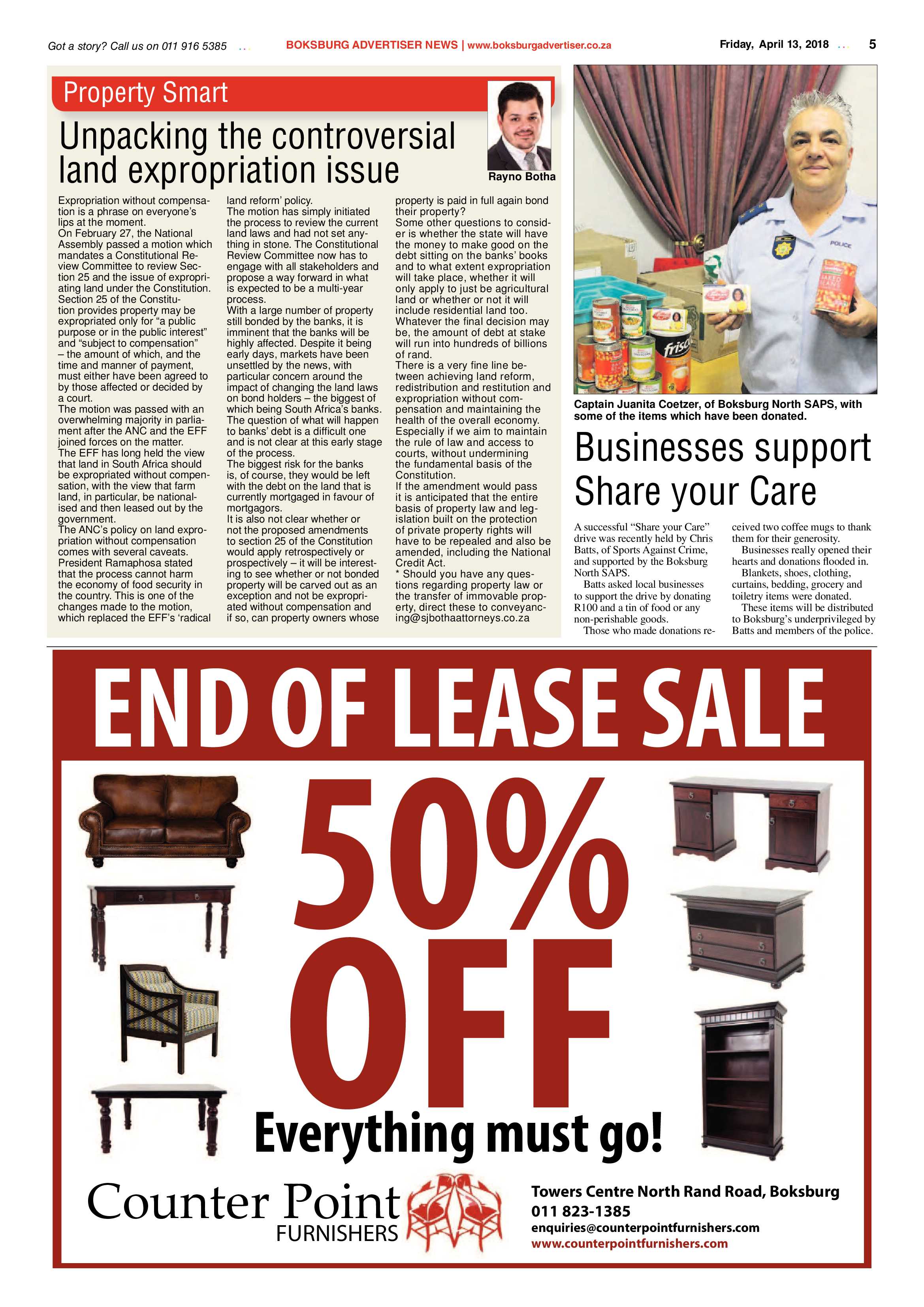 Boksburg Advertiser 10 April 2018 page 5