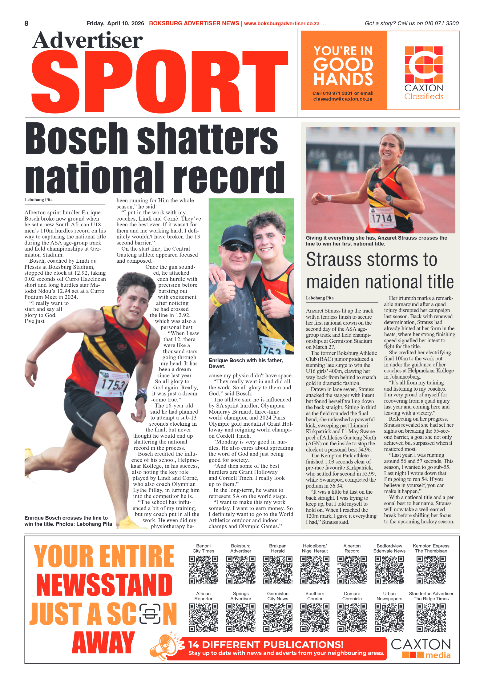 Boksburg Advertiser 10 April 2026 page 10
