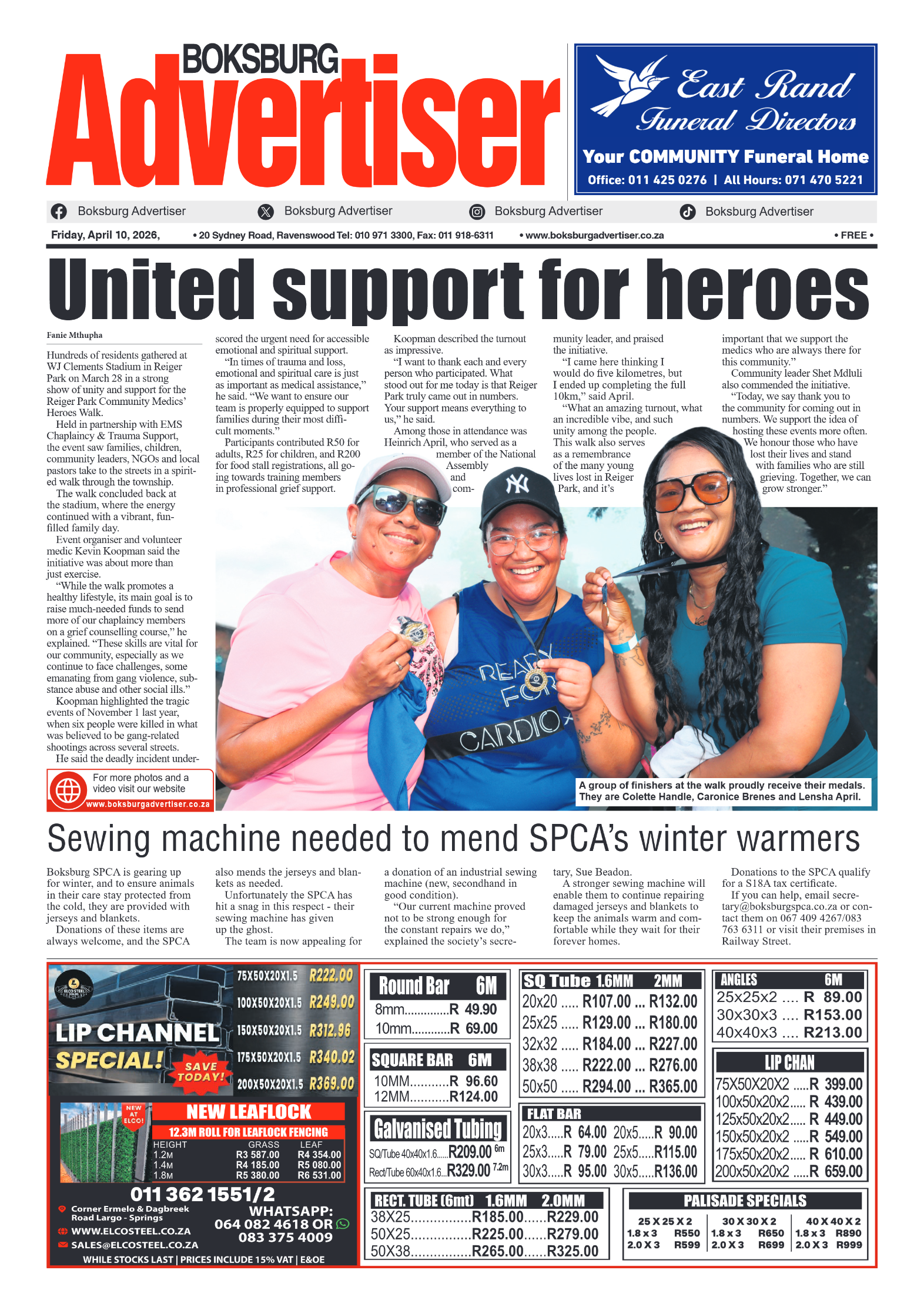 Boksburg Advertiser 10 April 2026 page 3