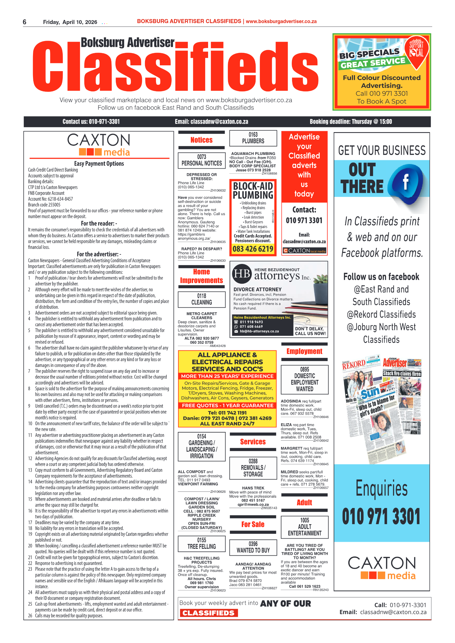Boksburg Advertiser 10 April 2026 page 8