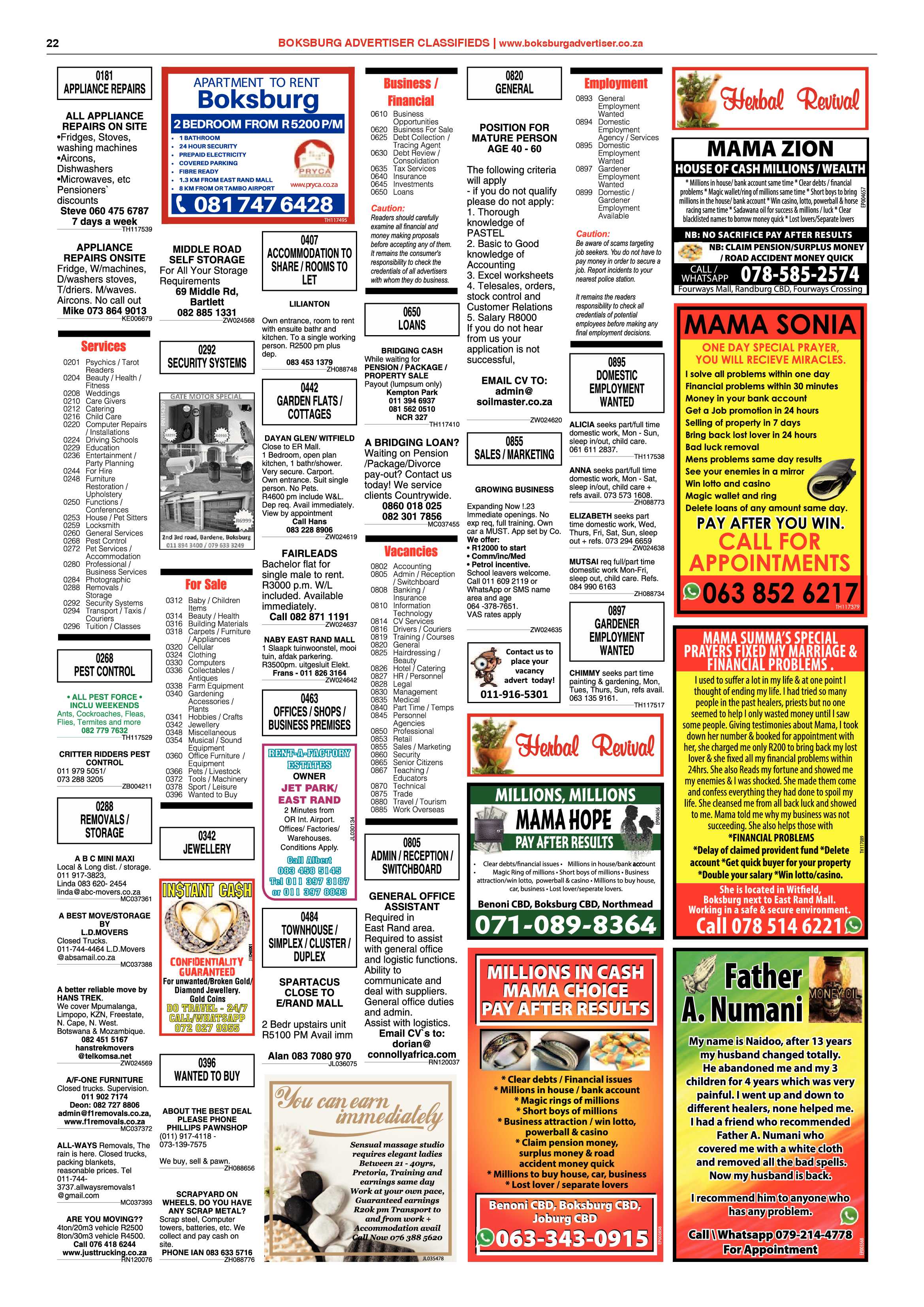 Boksburg Advertiser 10 December 2019 page 22