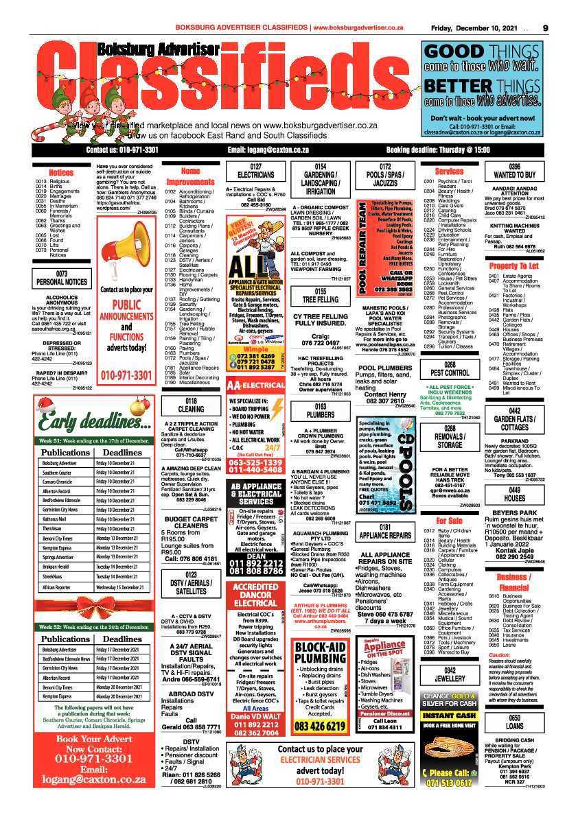 Boksburg Advertiser 10 December 2021 page 11