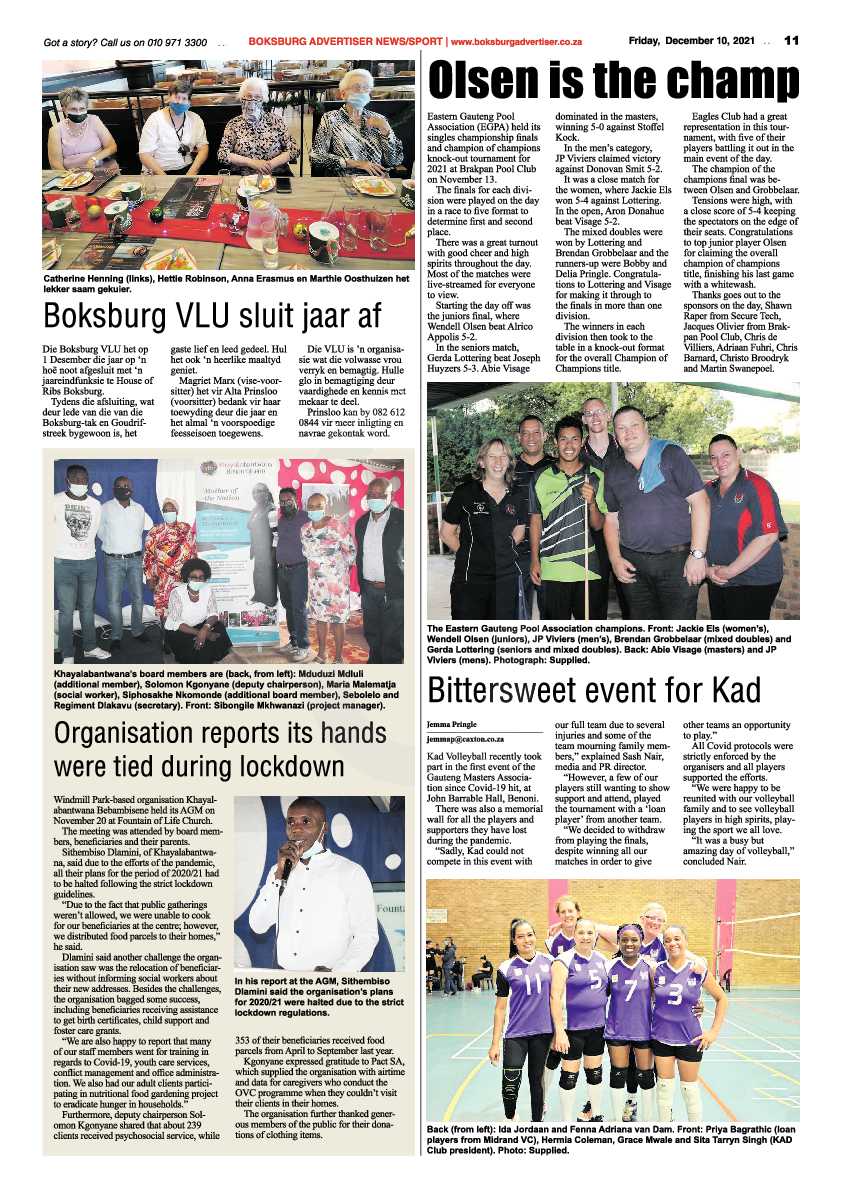 Boksburg Advertiser 10 December 2021 page 13