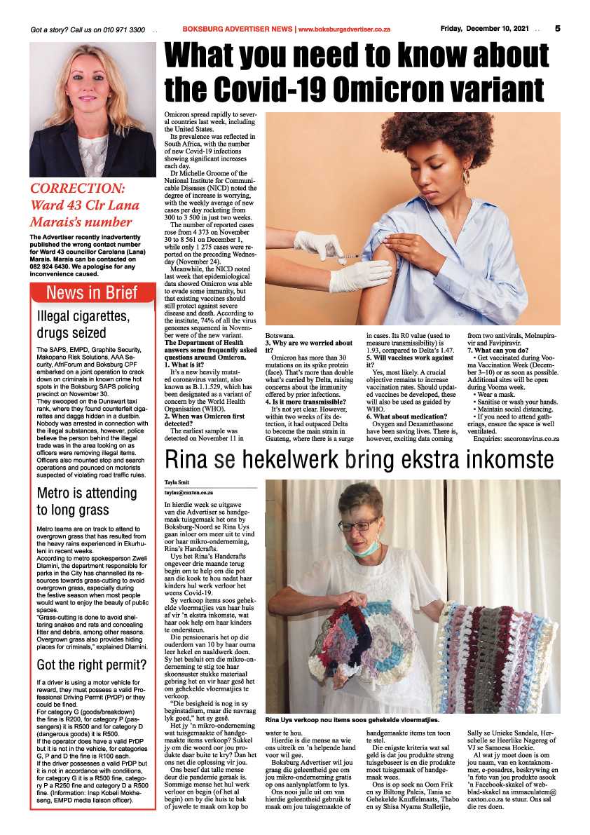 Boksburg Advertiser 10 December 2021 page 7