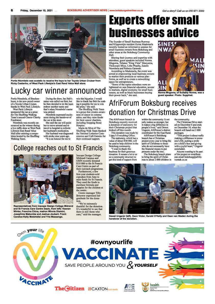 Boksburg Advertiser 10 December 2021 page 8
