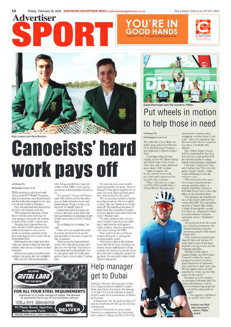 Boksburg Advertiser 10 February 2023 page 12