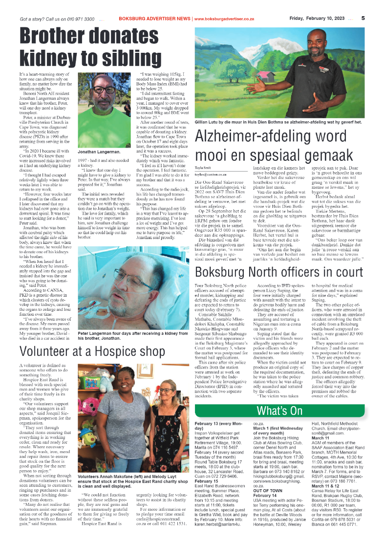 Boksburg Advertiser 10 February 2023 page 5