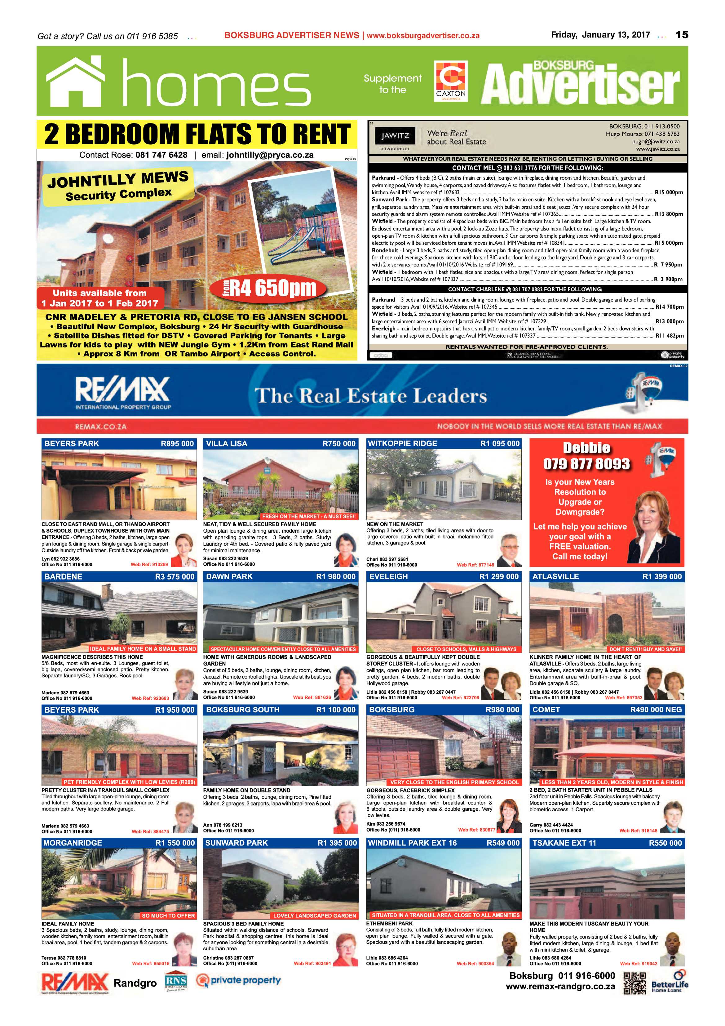 Boksburg Advertiser 10 January 2017 page 15