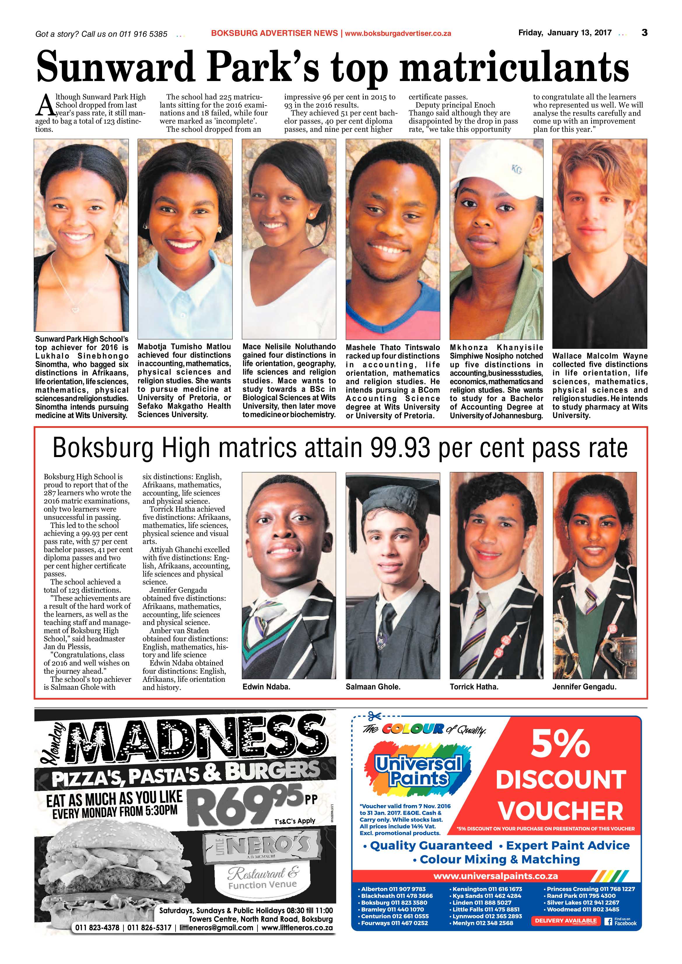 Boksburg Advertiser 10 January 2017 page 3