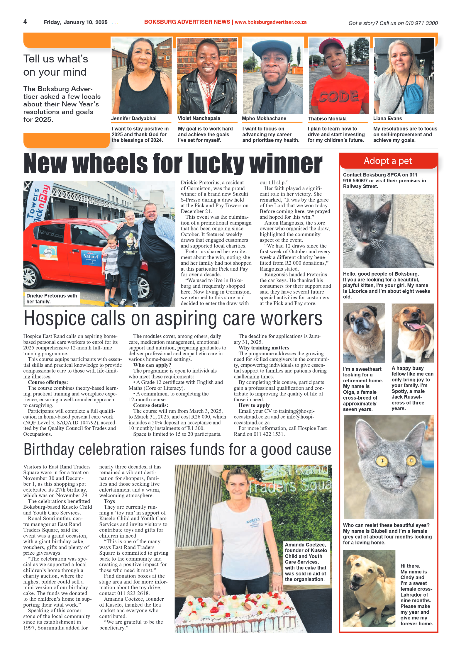 Boksburg Advertiser 10 January 2025 page 4