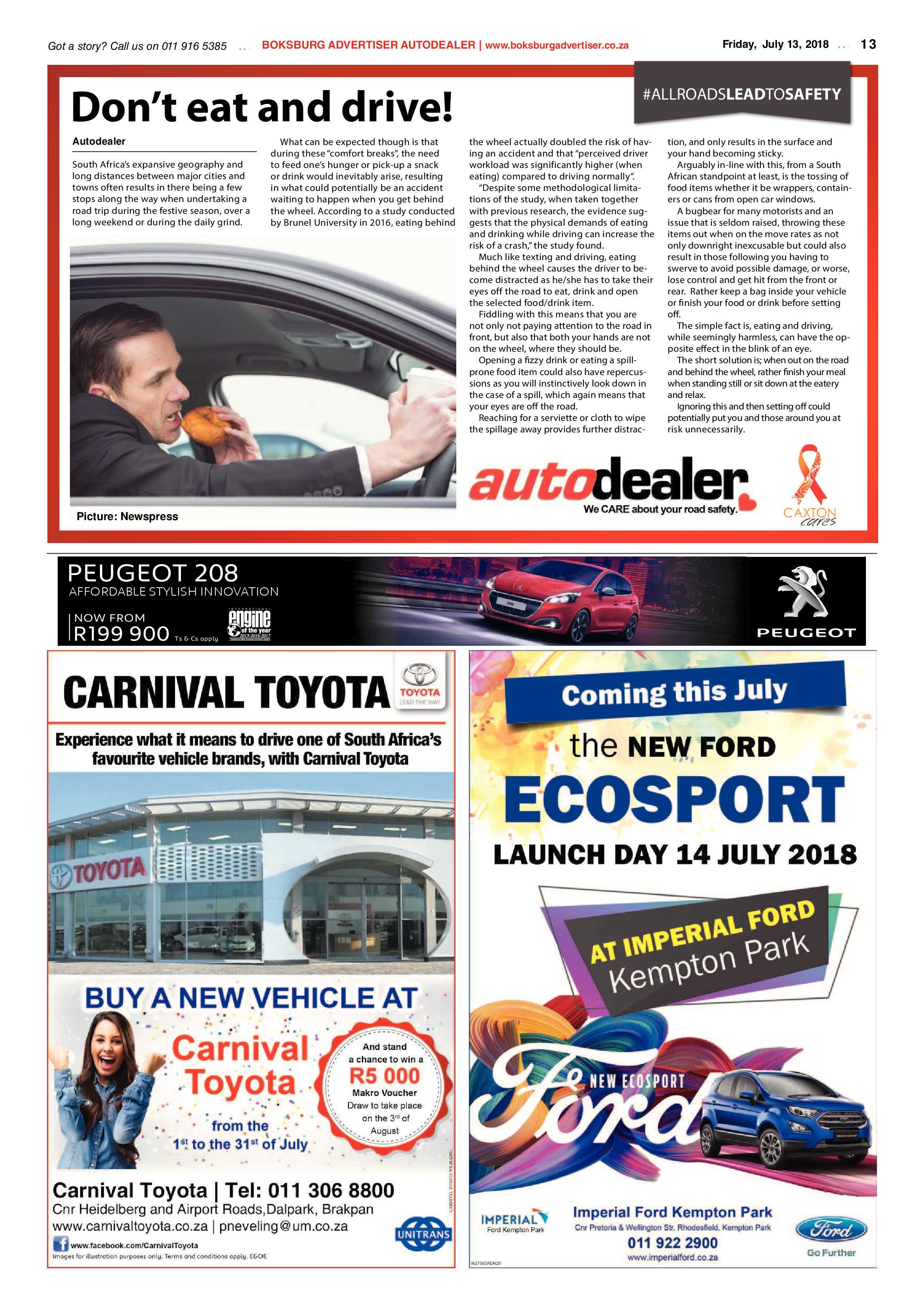 Boksburg Advertiser 10 July 2018 page 13