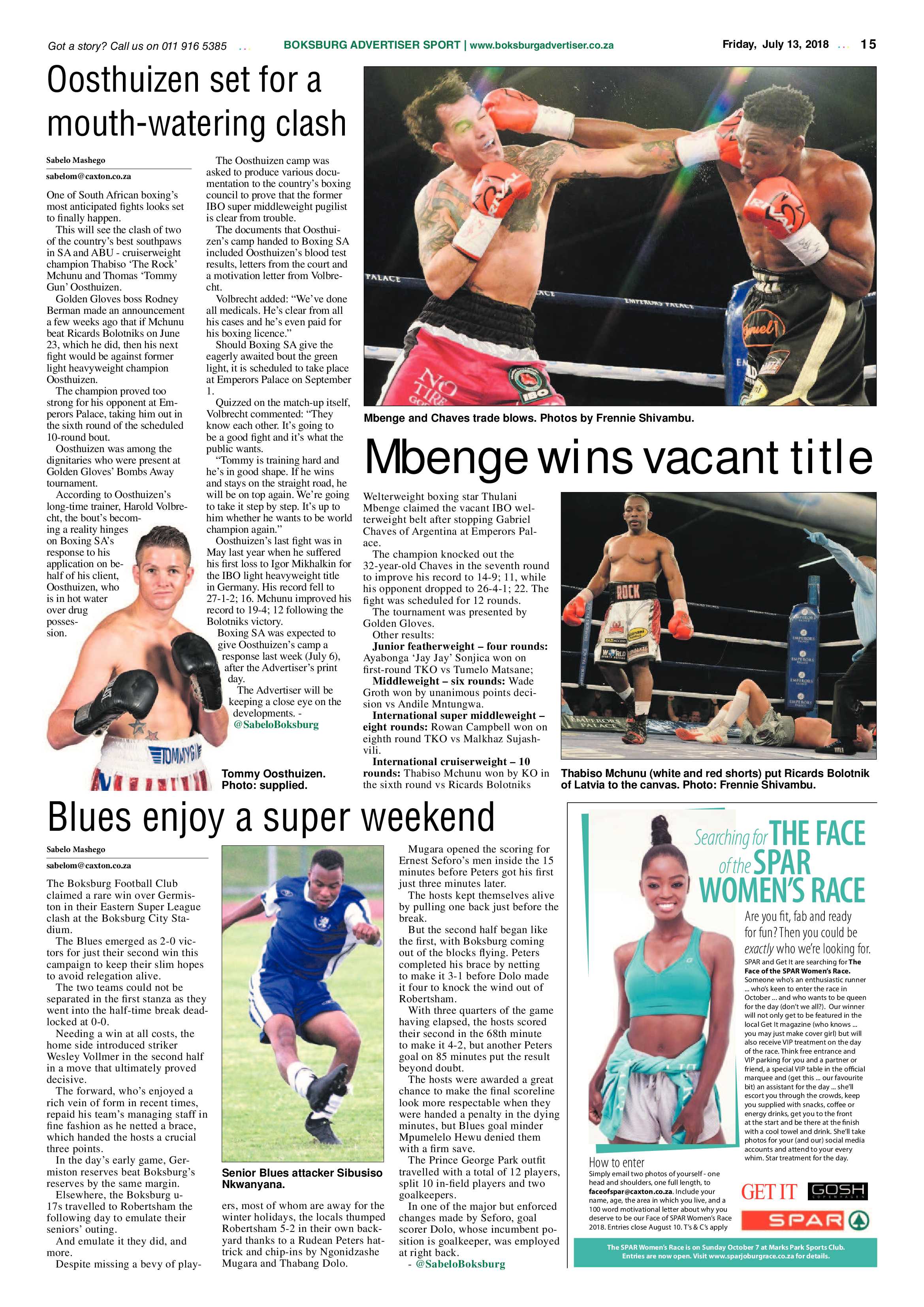 Boksburg Advertiser 10 July 2018 page 15