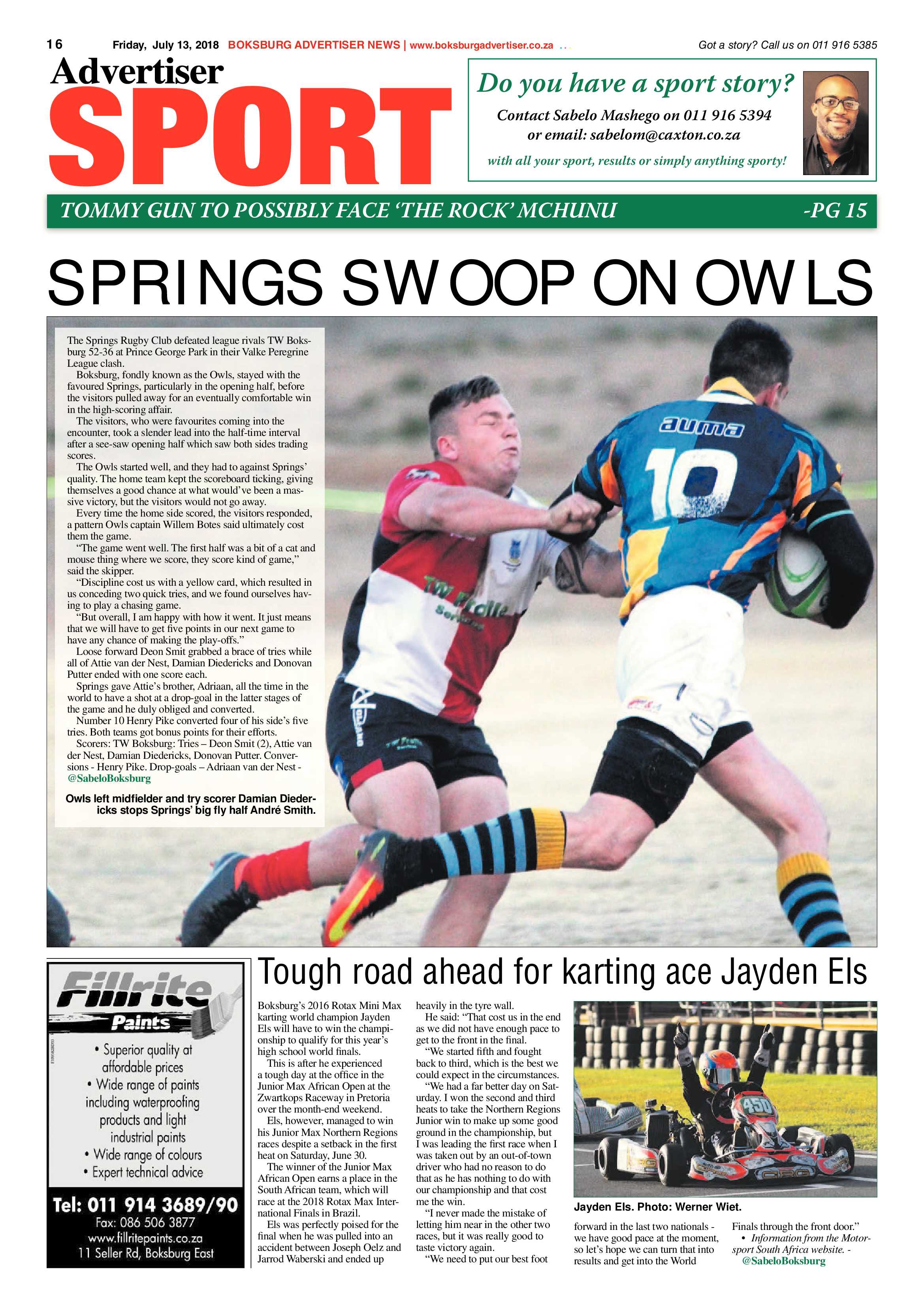 Boksburg Advertiser 10 July 2018 page 16