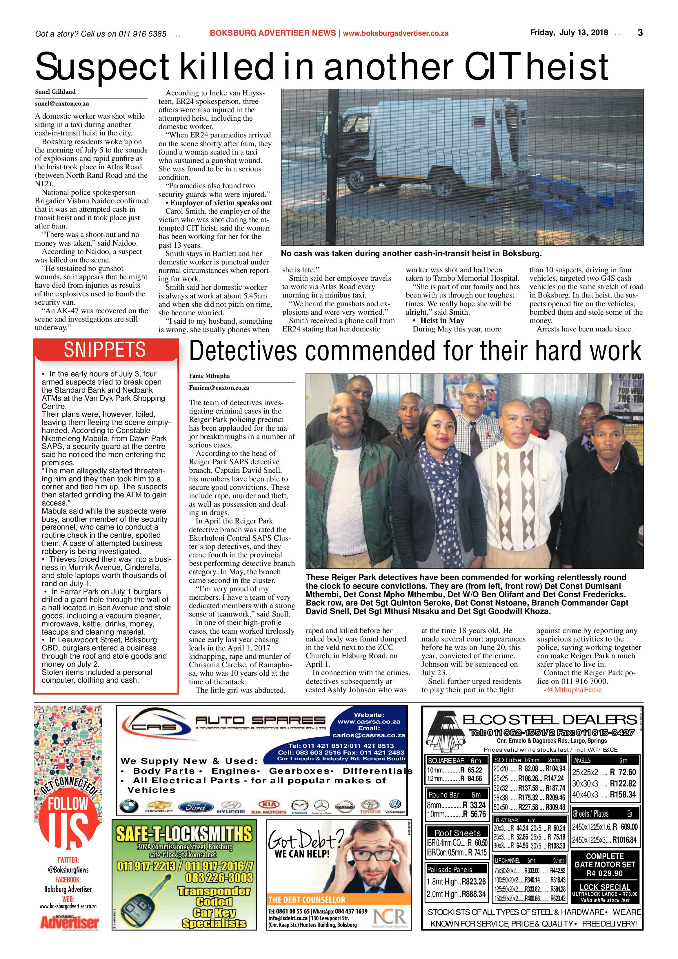 Boksburg Advertiser 10 July 2018 page 3