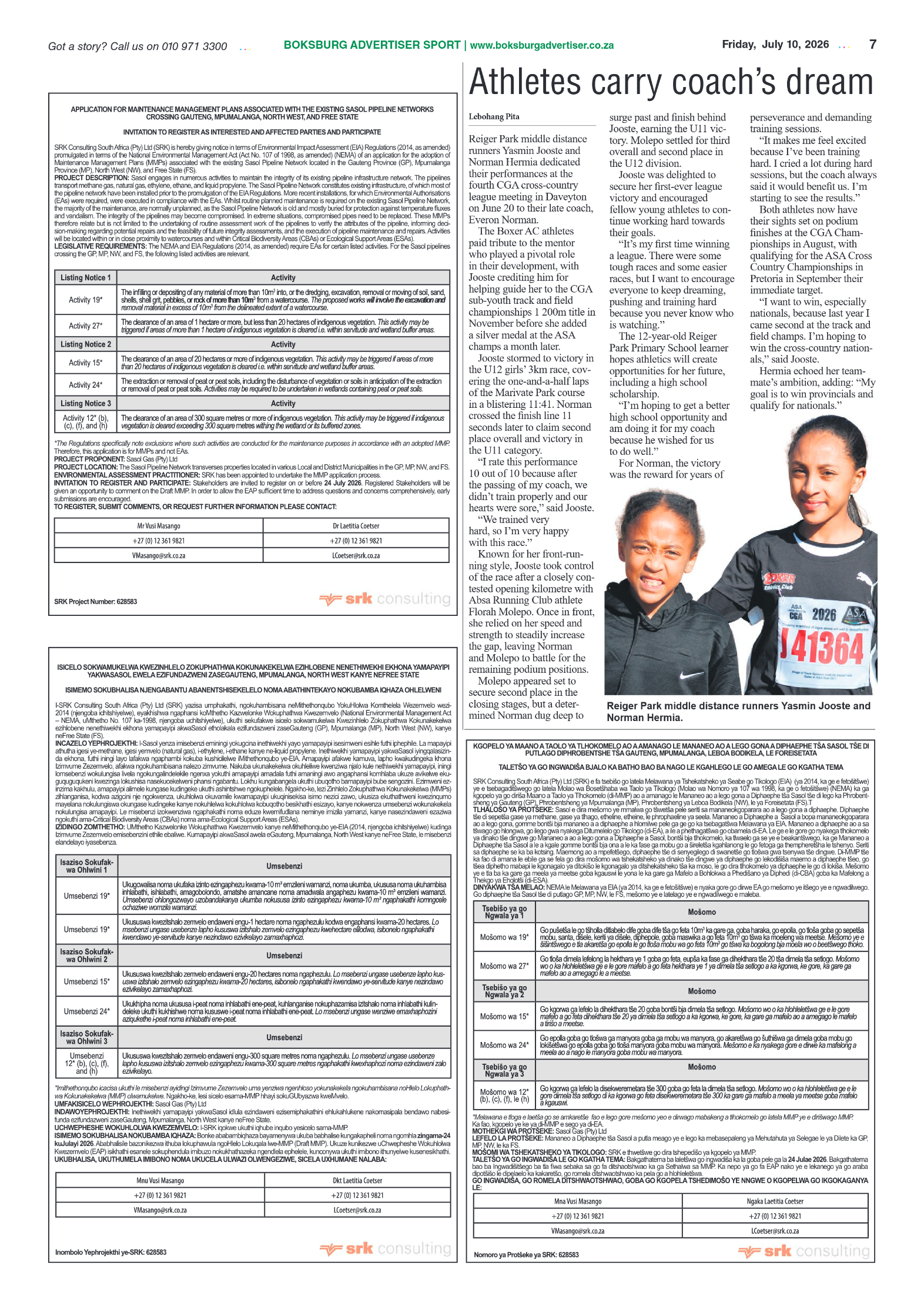 Boksburg Advertiser 10 July 2026 page 9