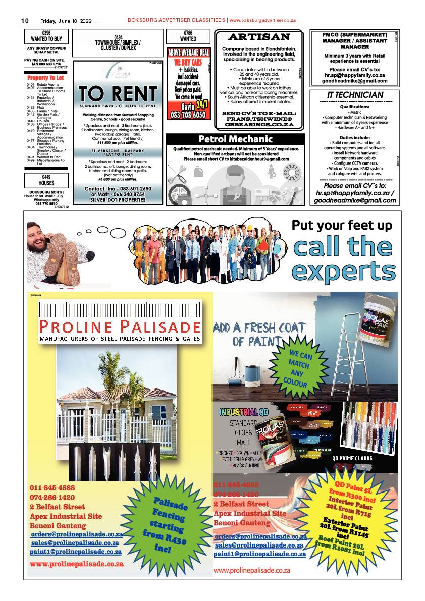 Boksburg Advertiser 10 June 2022 page 10