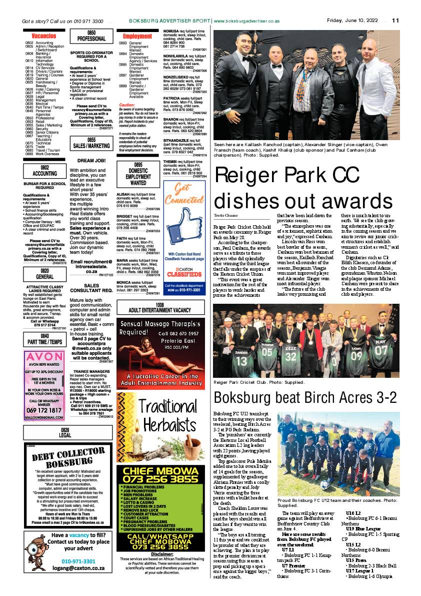 Boksburg Advertiser 10 June 2022 page 11