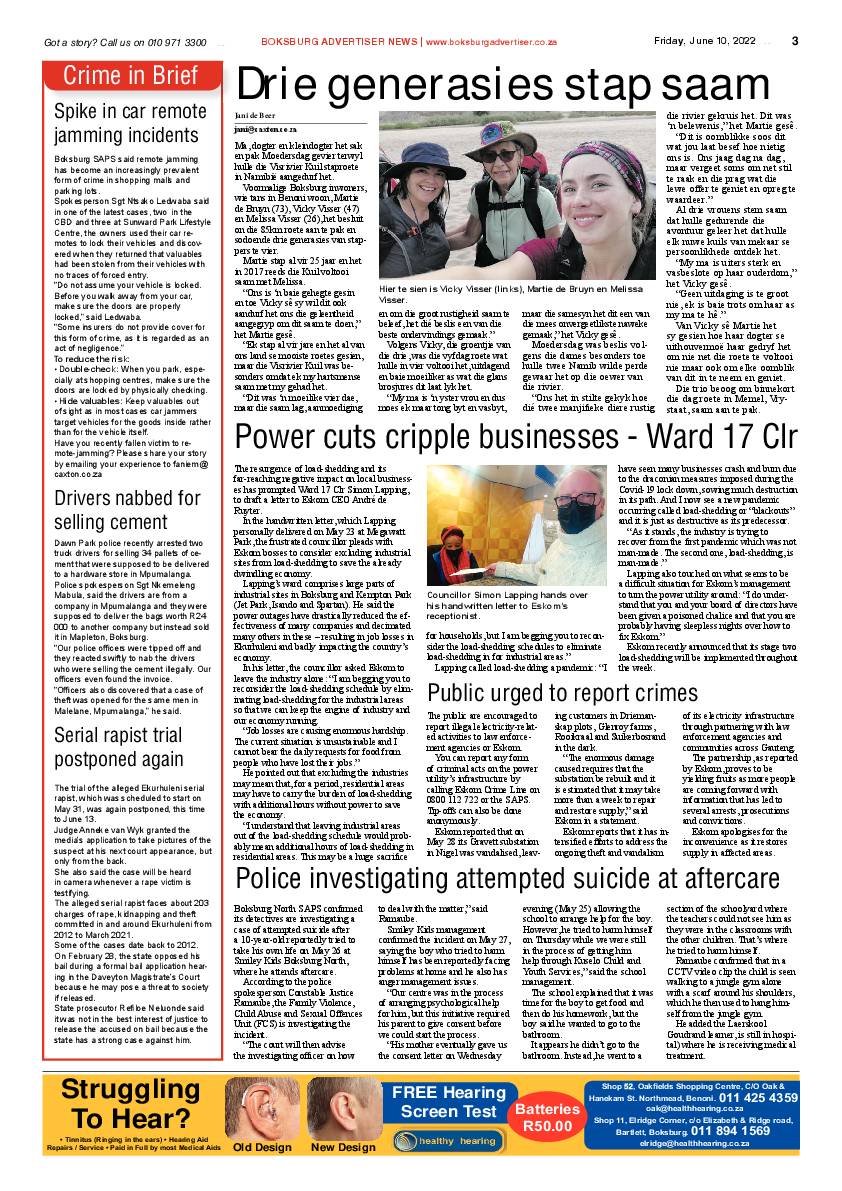 Boksburg Advertiser 10 June 2022 page 3