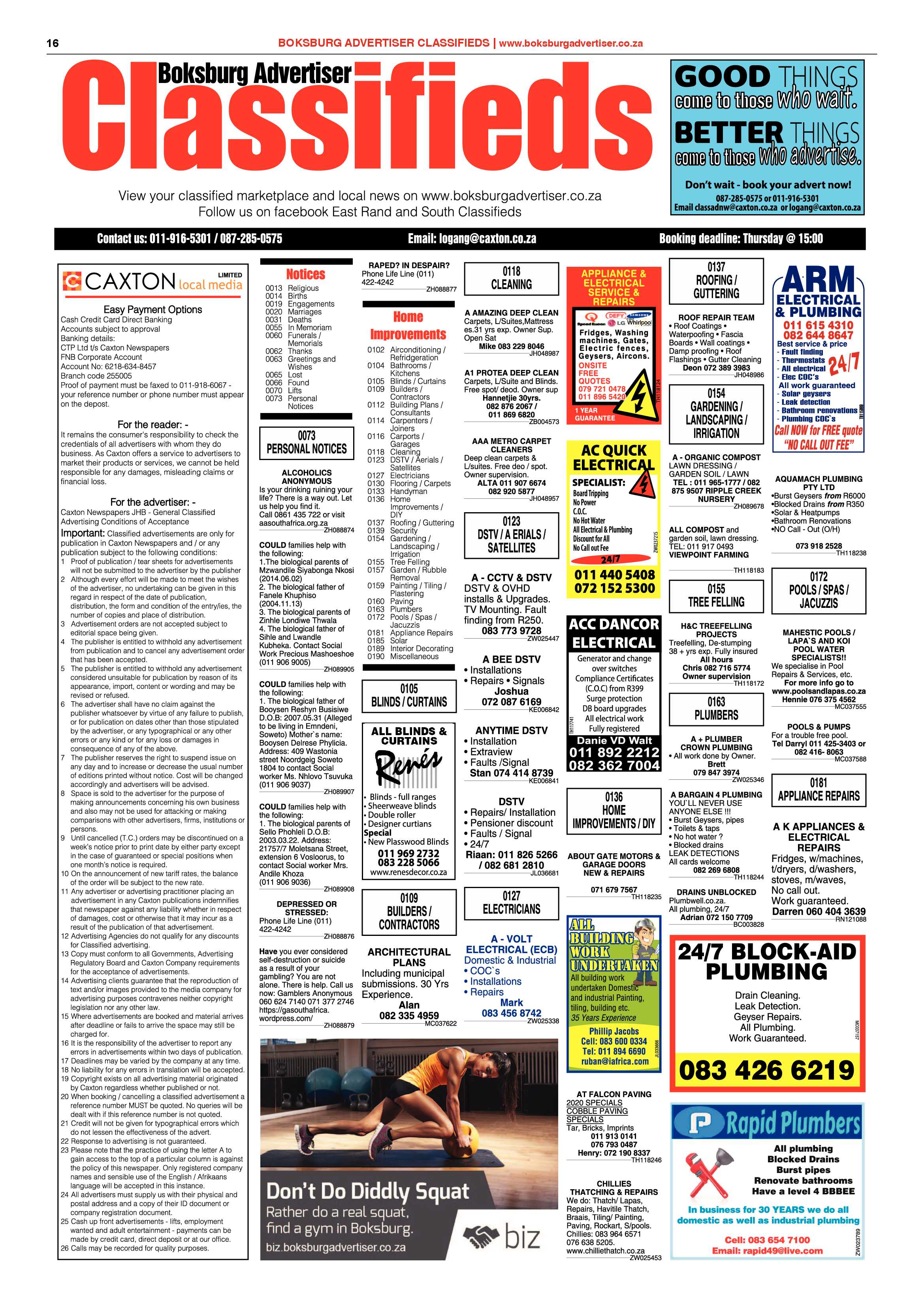 Boksburg Advertiser 10 March 2020 page 16
