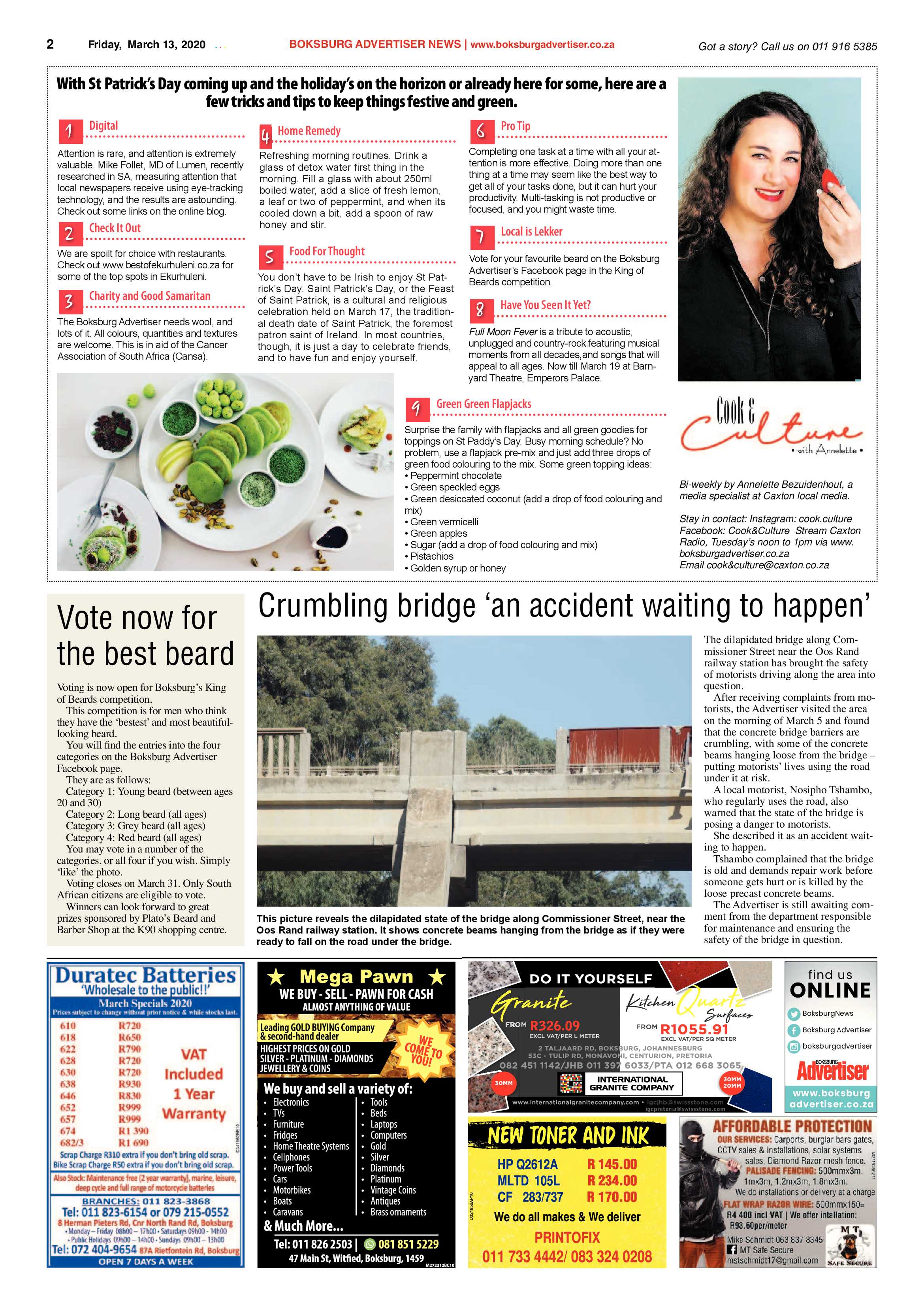 Boksburg Advertiser 10 March 2020 page 2