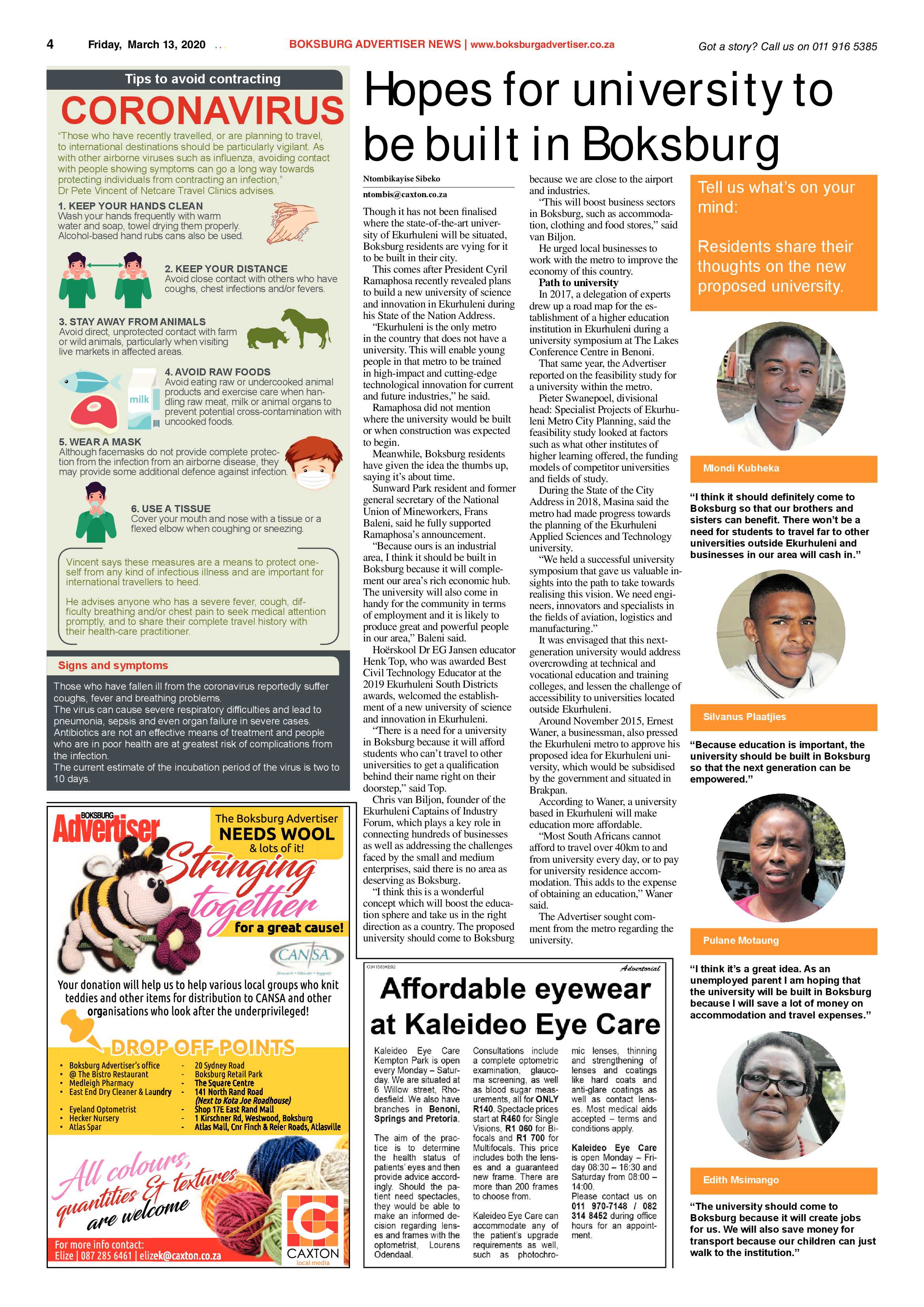 Boksburg Advertiser 10 March 2020 page 4