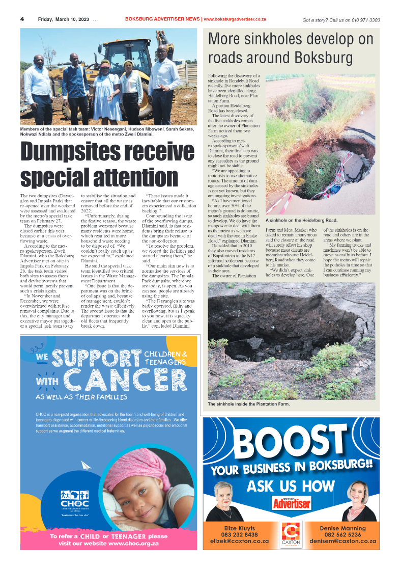 Boksburg Advertiser 10 March 2023 page 4