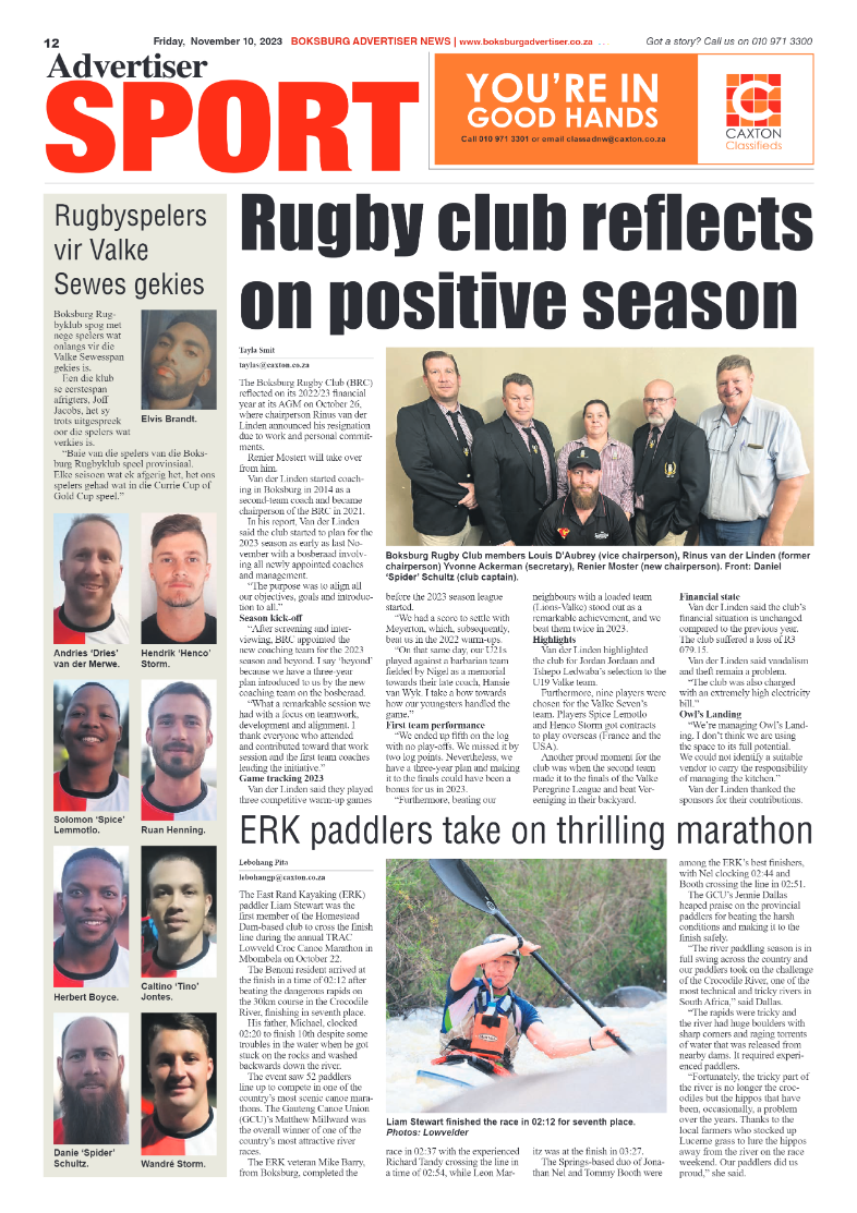 Boksburg Advertiser 10 November 2023 page 12