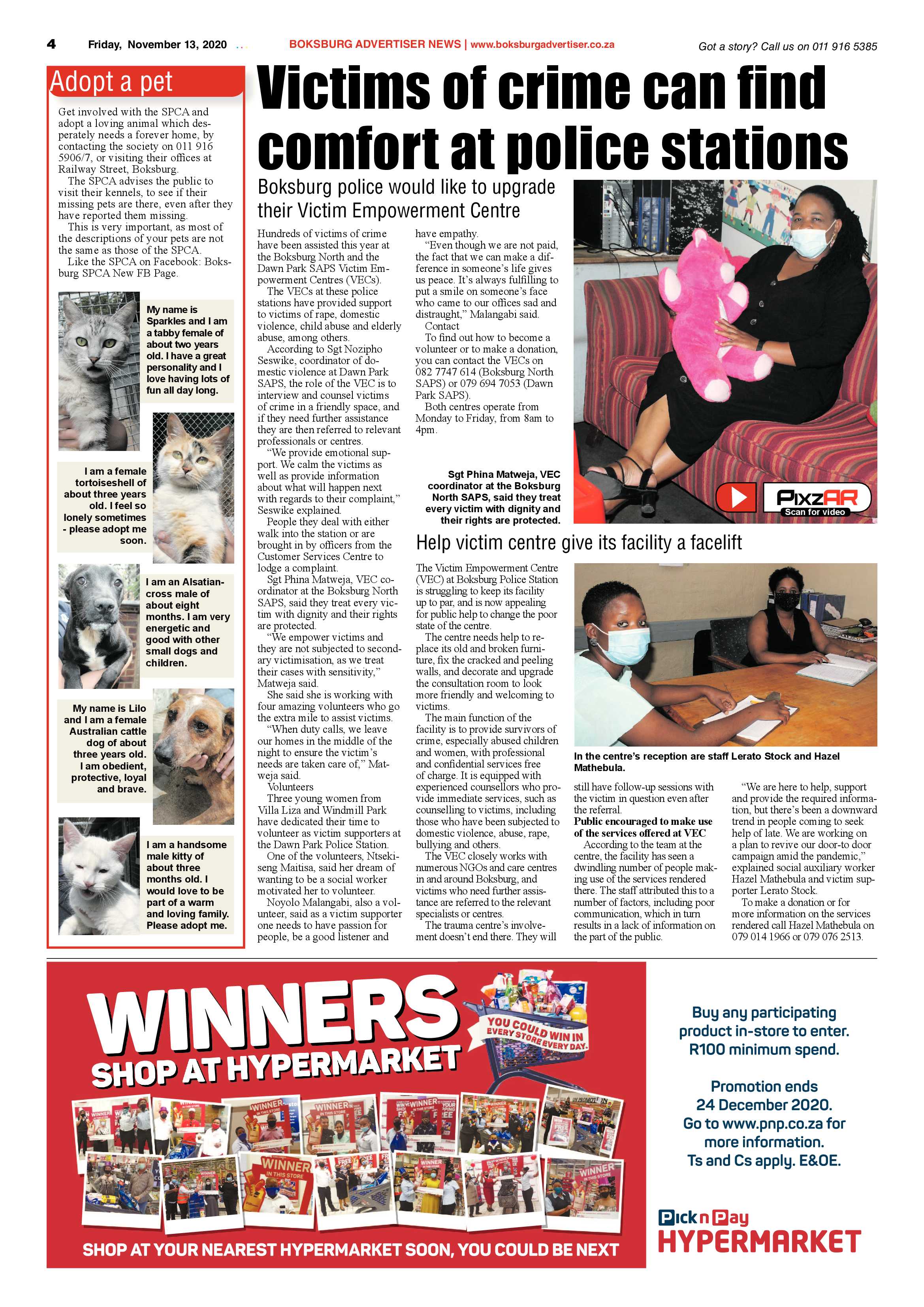 Boksburg Advertiser 10 November  2020 page 4