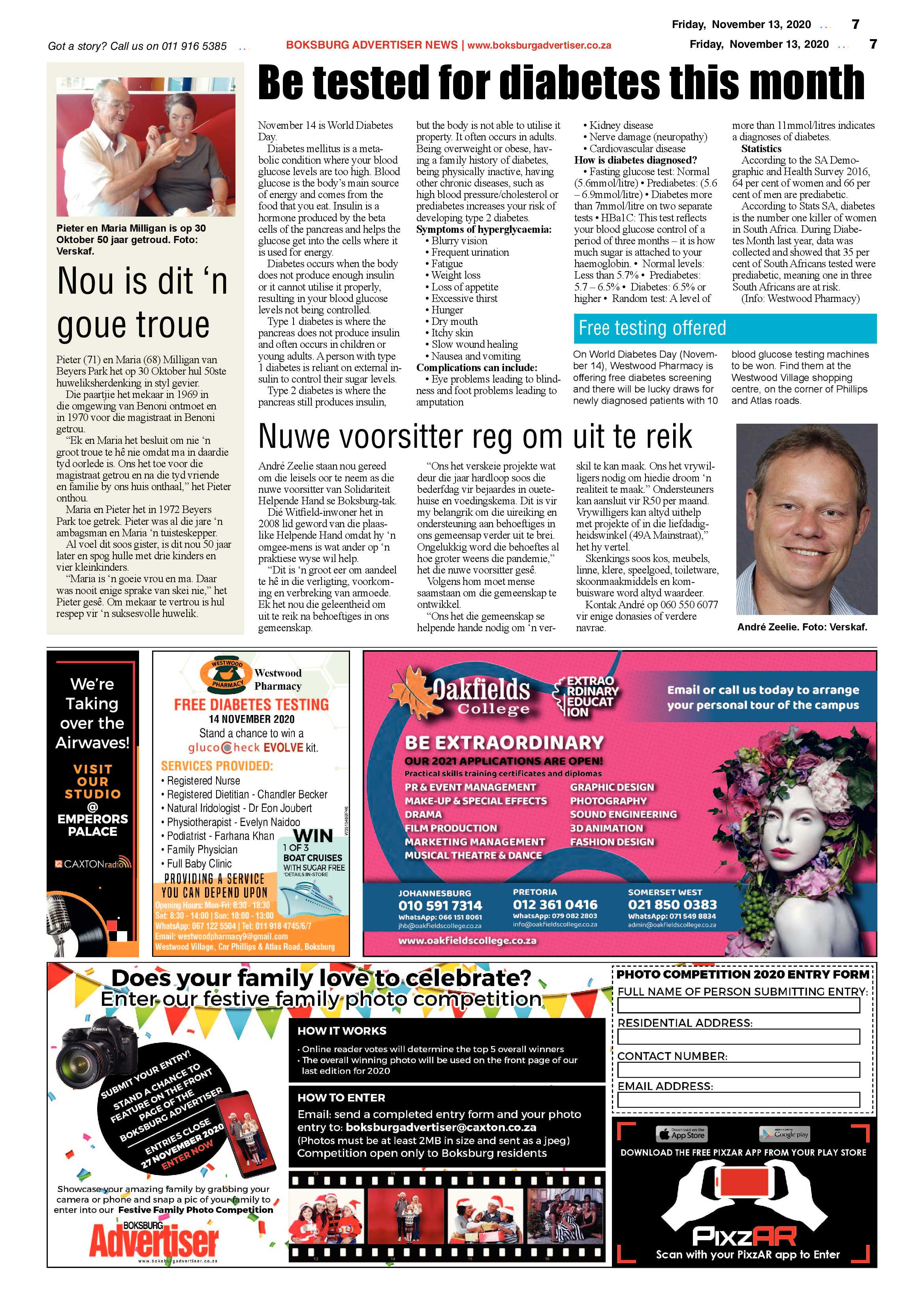 Boksburg Advertiser 10 November  2020 page 7