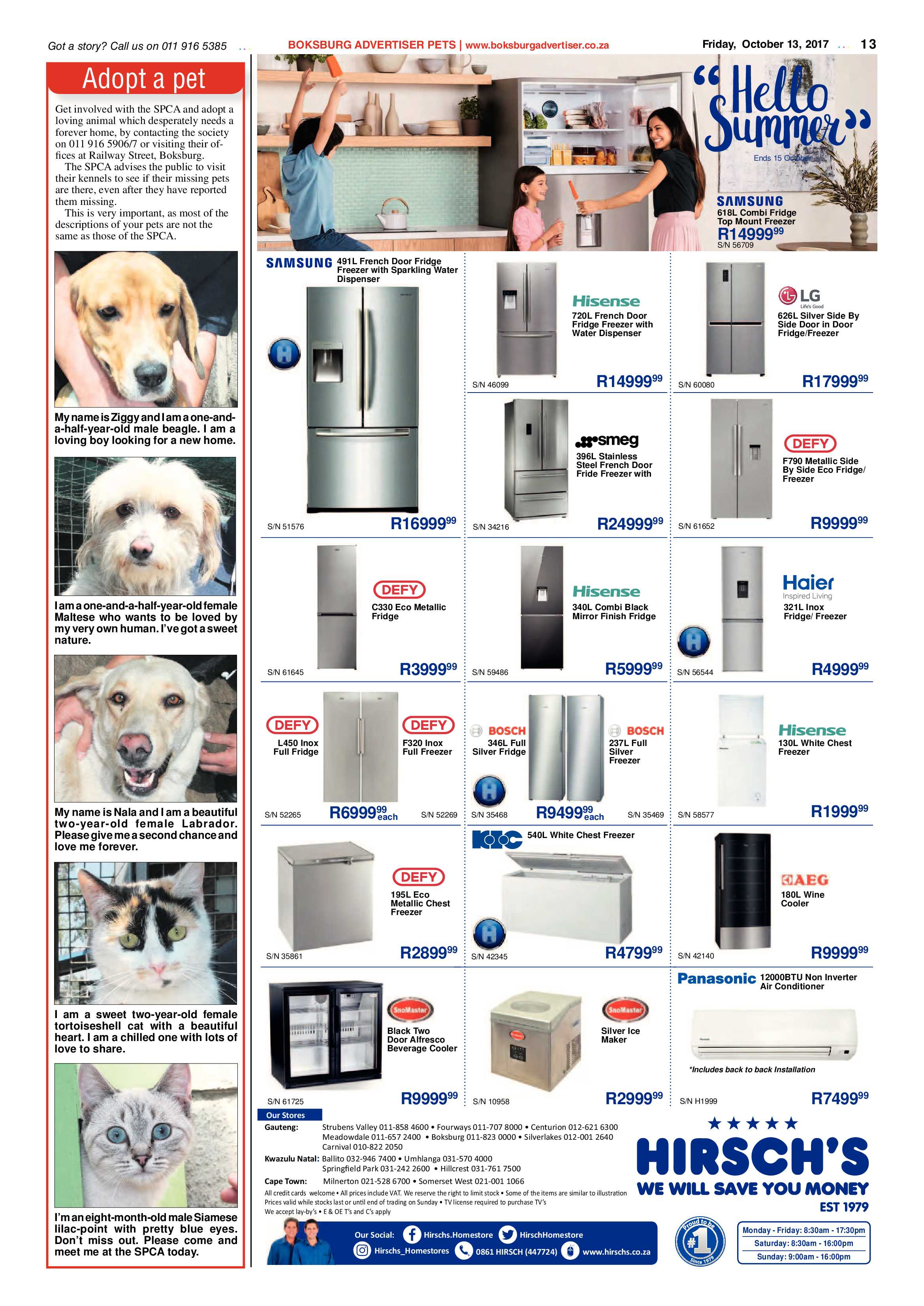 Boksburg Advertiser 10 October 2017 page 13