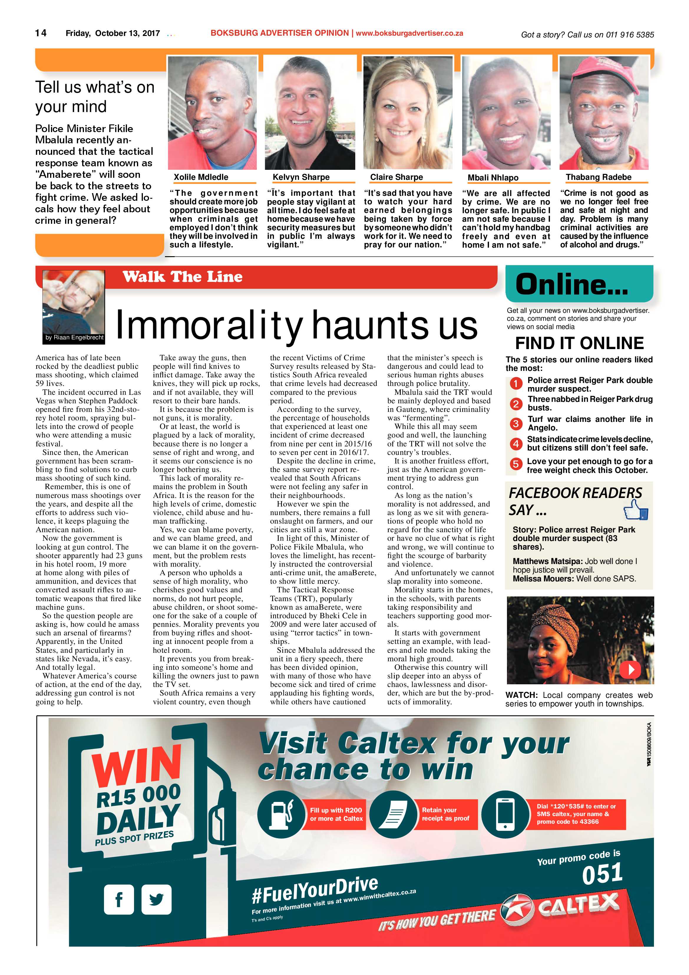 Boksburg Advertiser 10 October 2017 page 14