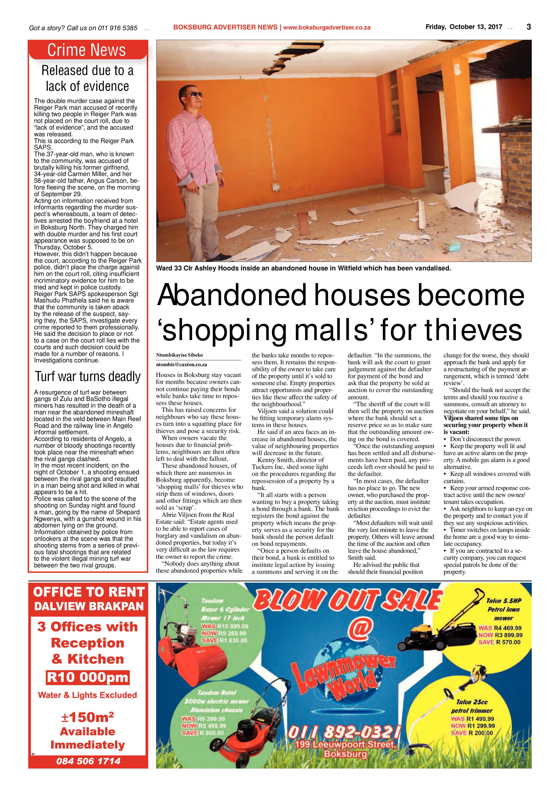 Boksburg Advertiser 10 October 2017 page 3