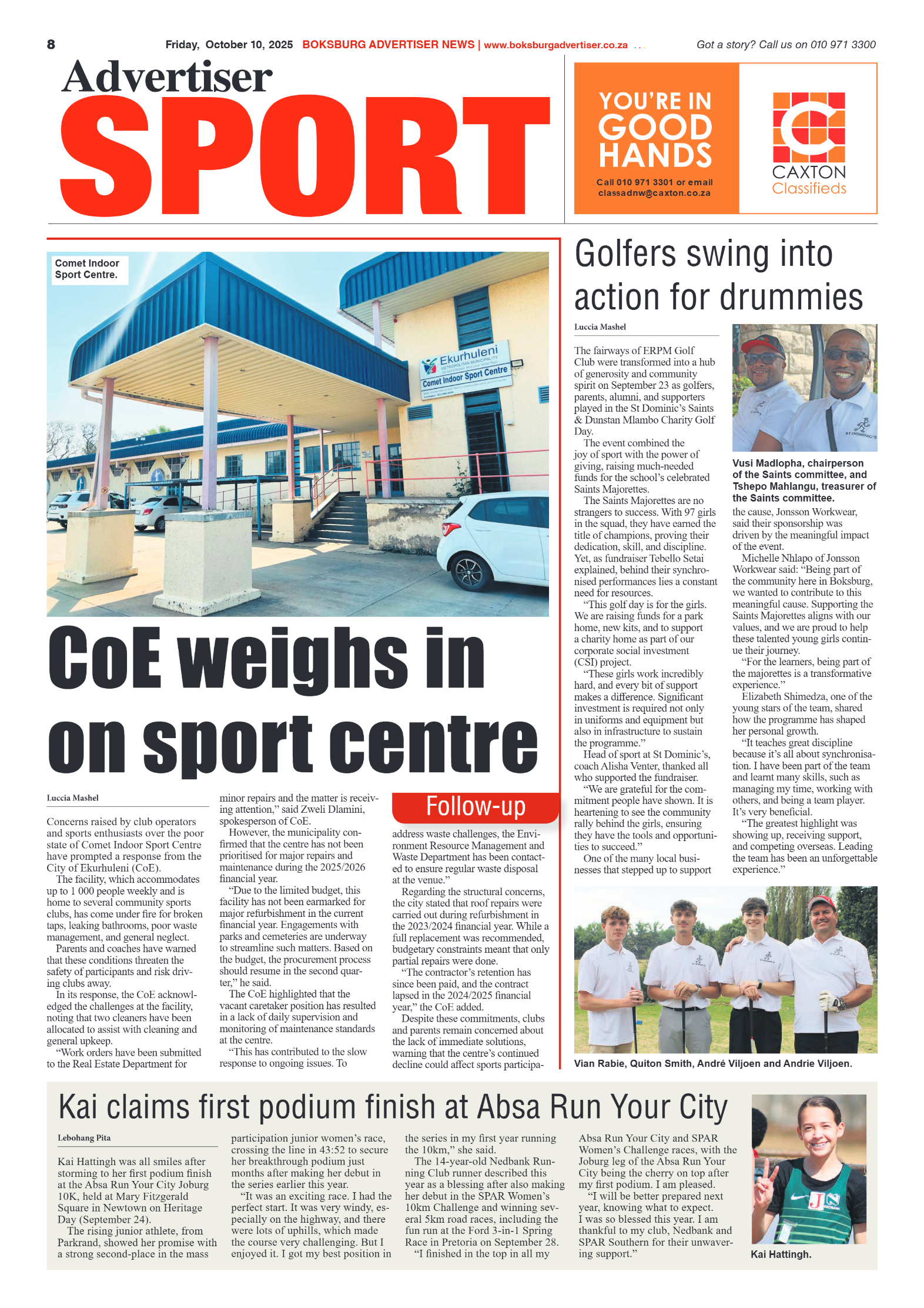 Boksburg Advertiser 10 October 2025 page 10