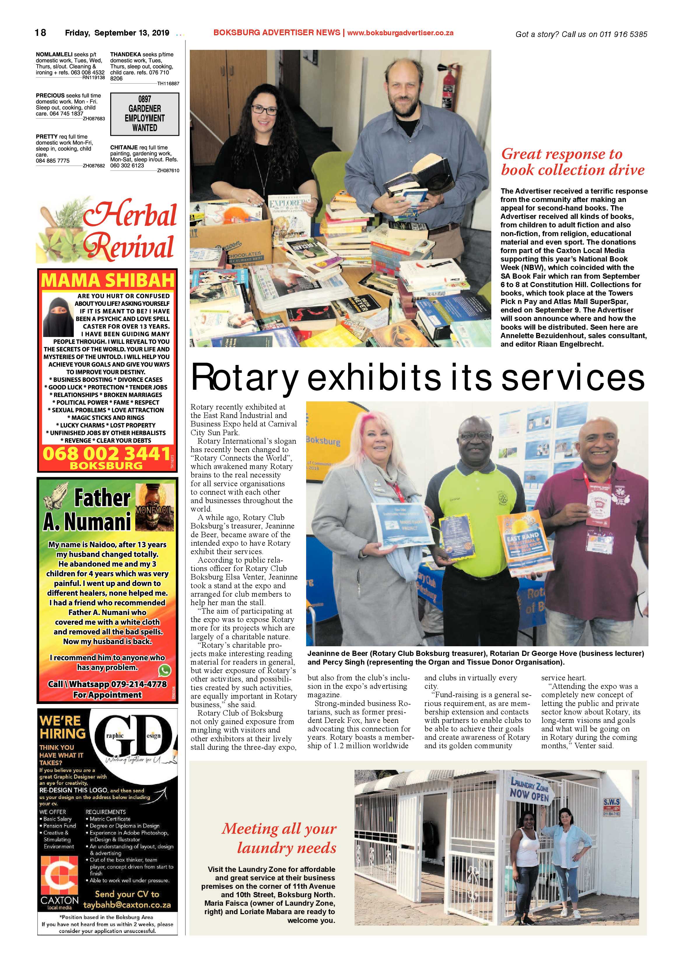 Boksburg Advertiser 10 September 2019 page 18