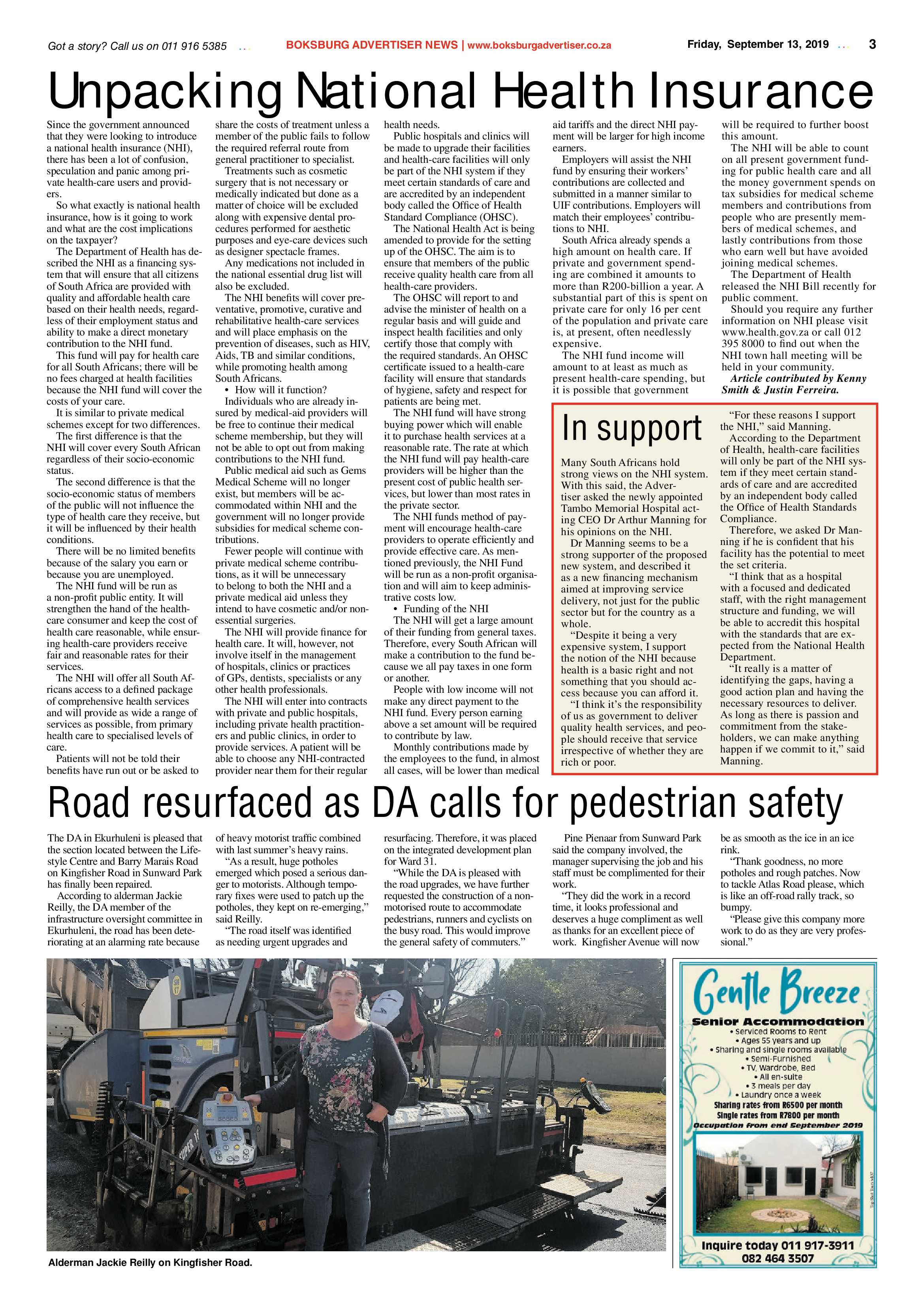 Boksburg Advertiser 10 September 2019 page 3