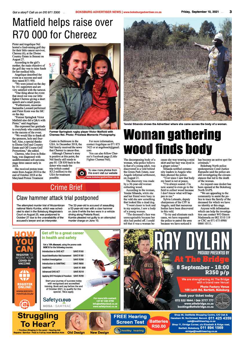 Boksburg Advertiser 10 September 2021 page 3