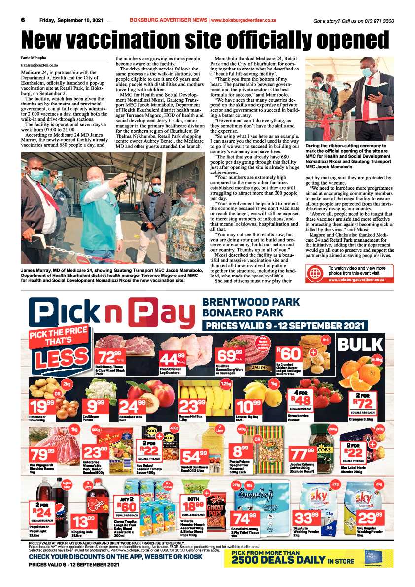 Boksburg Advertiser 10 September 2021 page 6