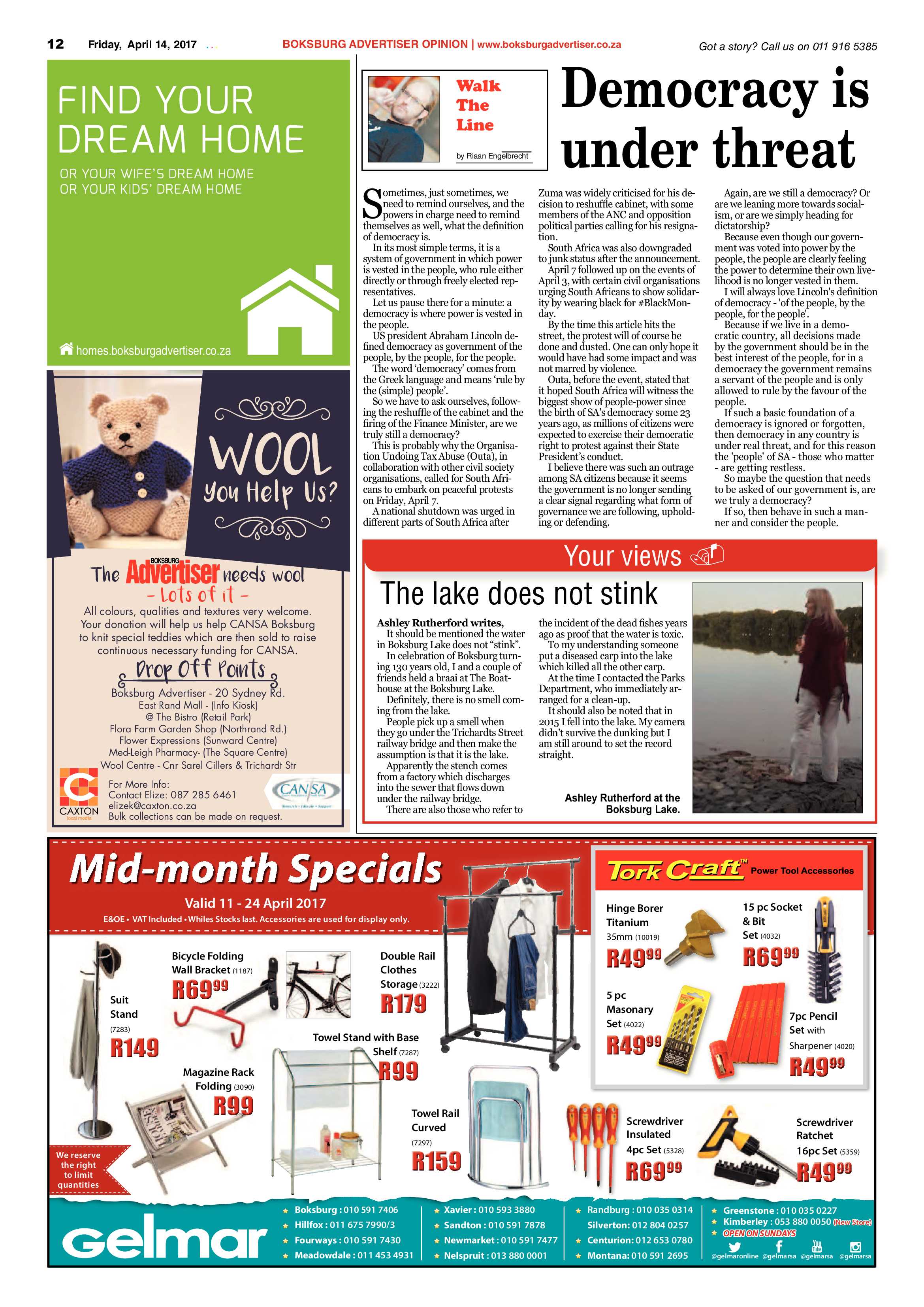 Boksburg Advertiser 11 April 2017 page 12