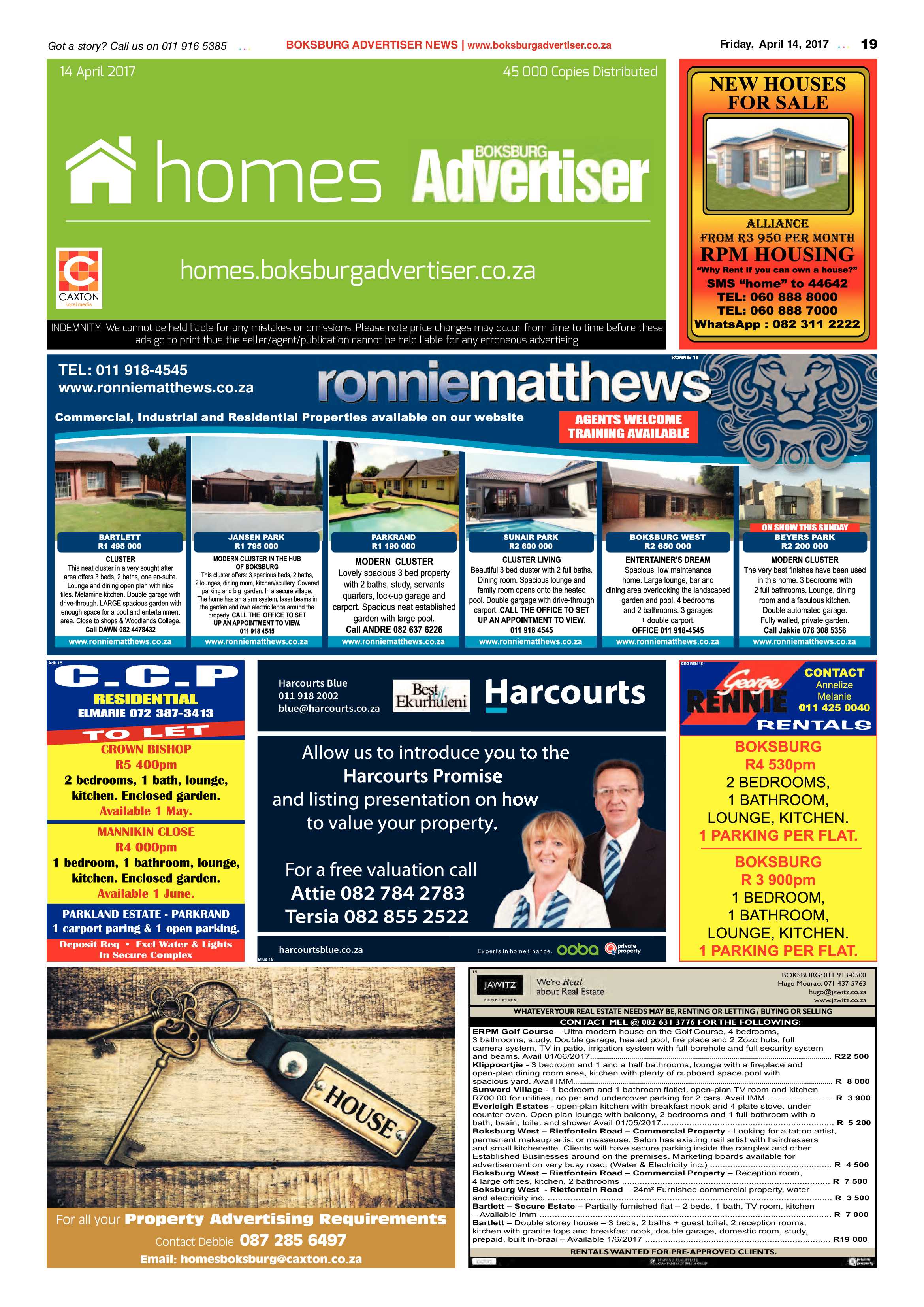 Boksburg Advertiser 11 April 2017 page 19