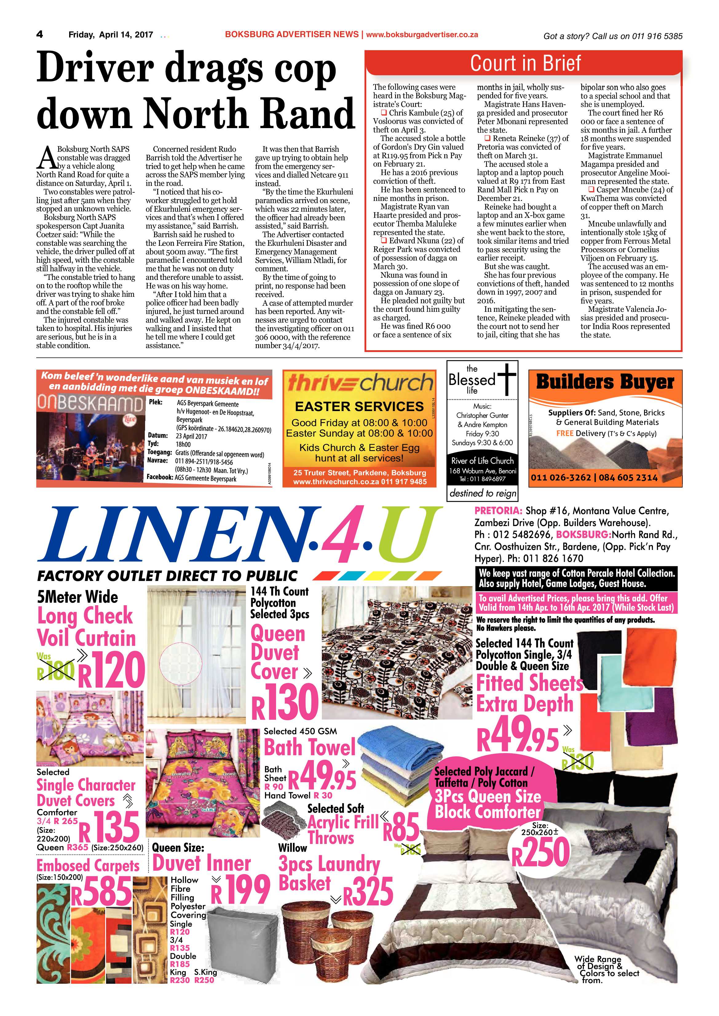 Boksburg Advertiser 11 April 2017 page 4