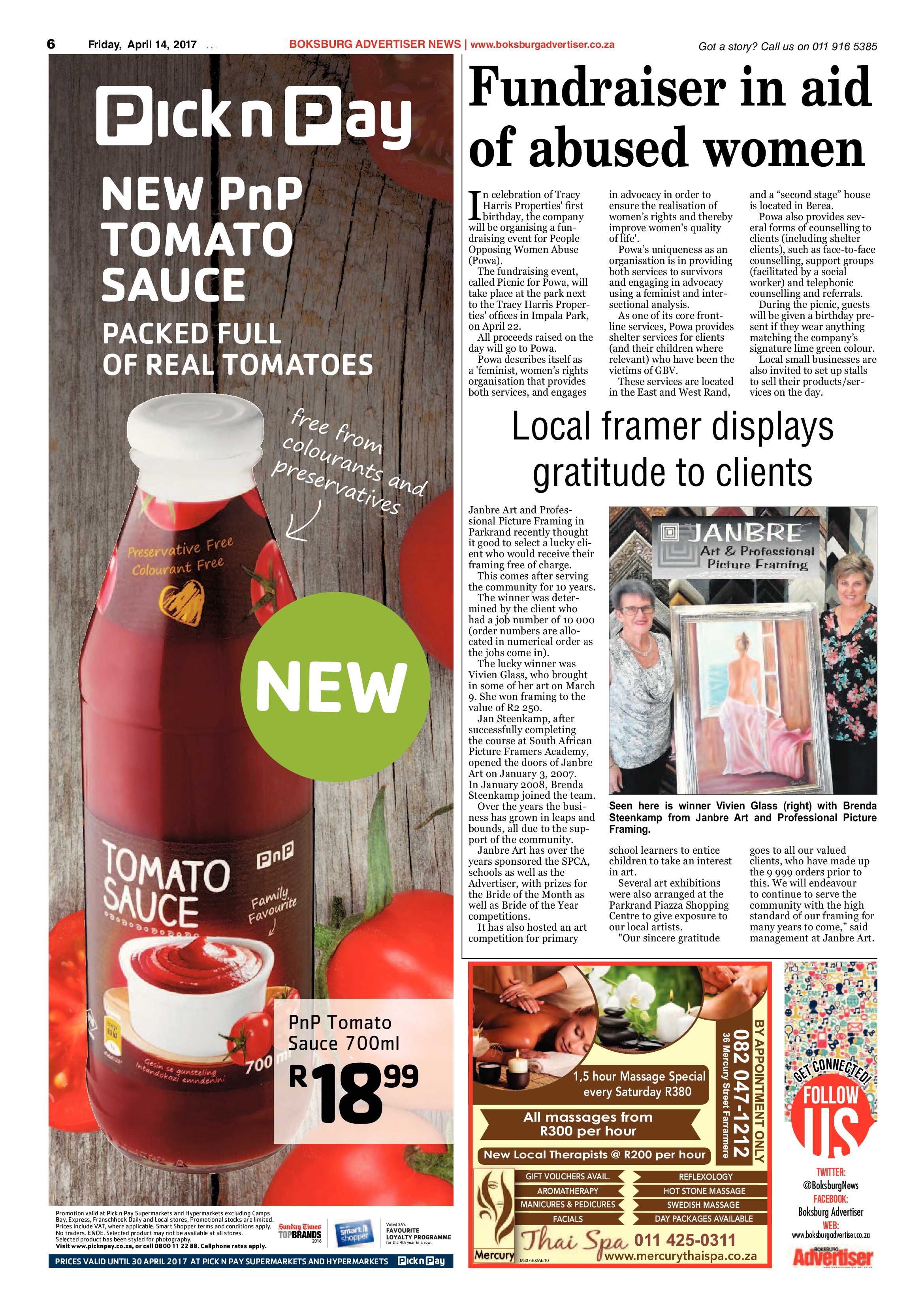 Boksburg Advertiser 11 April 2017 page 6